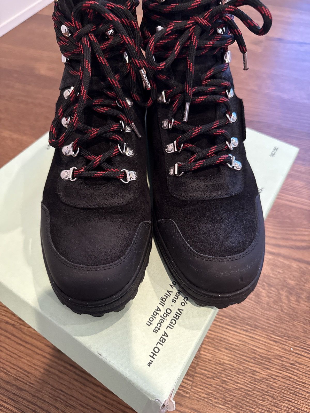 Off-White Off-White Black Leather Hiking Boot Size US 10 / EU 43 - 5 Thumbnail