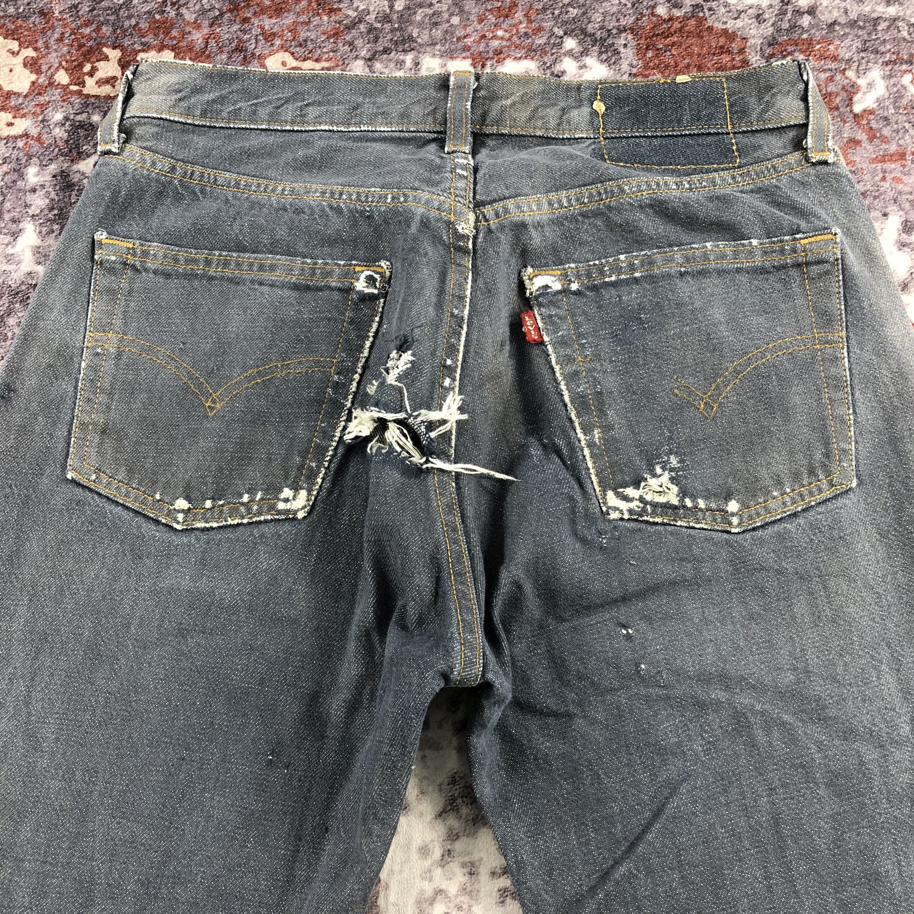 Levi's × Vintage Vintage 90s Levis 501 Ripped Jeans-JM2482 Size US 30 / EU 46 - 5 Thumbnail