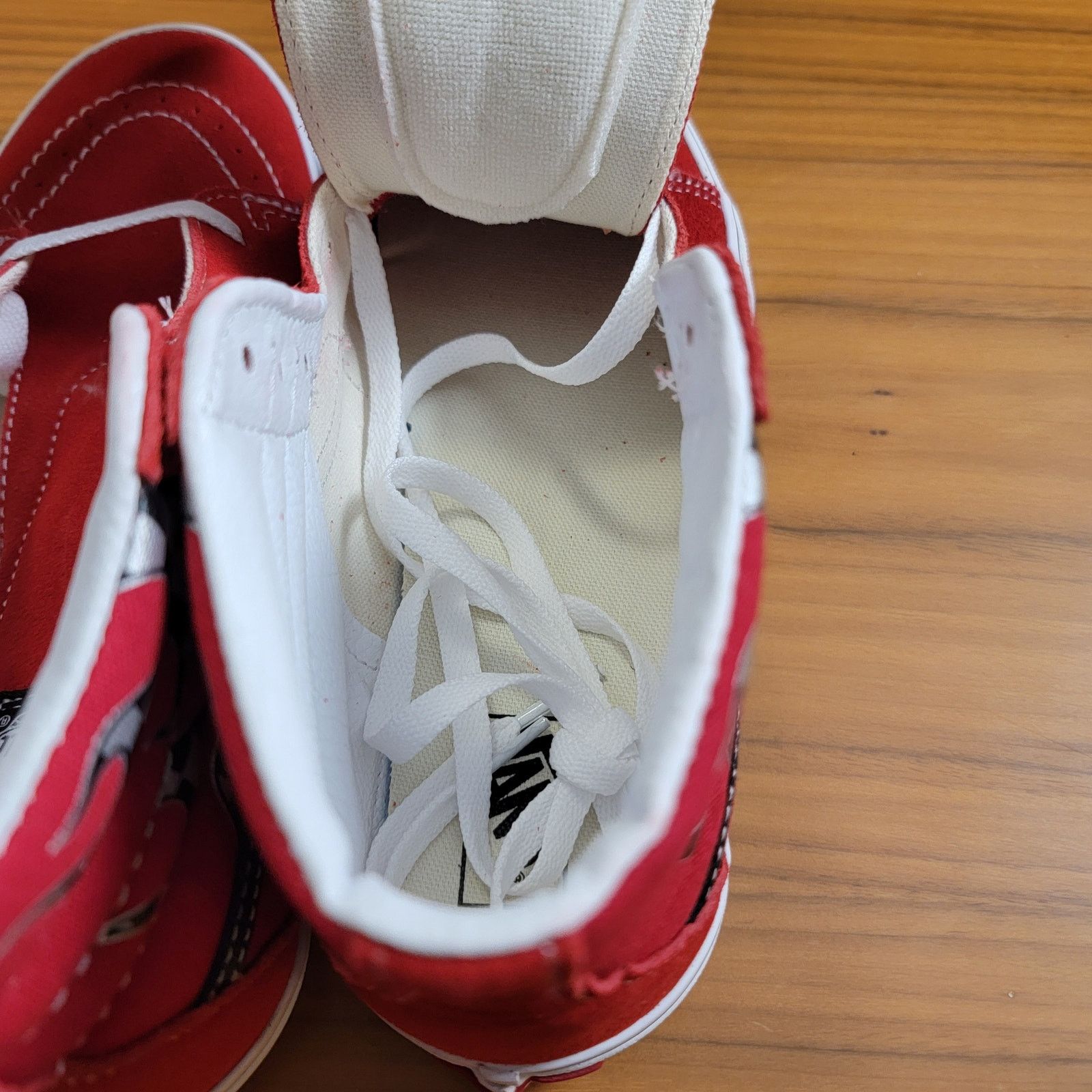 Vans Vans Sk8-Hi ReflectCheckFlame Red Sneakers Sz 7 VN0A4UI2IZQ Size US 7 / IT 37 - 7 Thumbnail