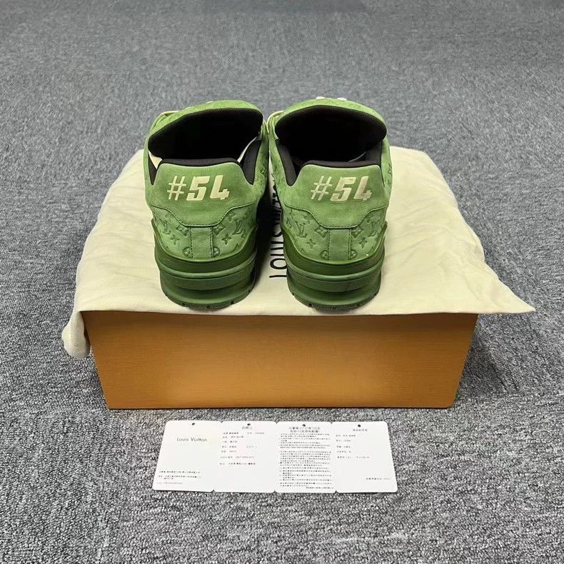 Louis Vuitton louis vuitton's new green tyler patterned low-tops-2507 Size US 11 / EU 44 - 3 Thumbnail