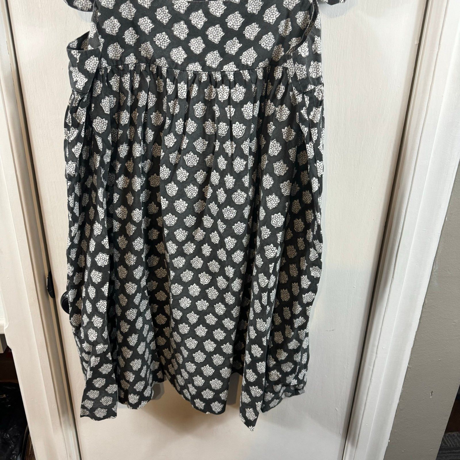 Outerknown OUTERKNOWN Astrid dress pitch black lantana Size L / US 10 / IT 46 - 6 Thumbnail