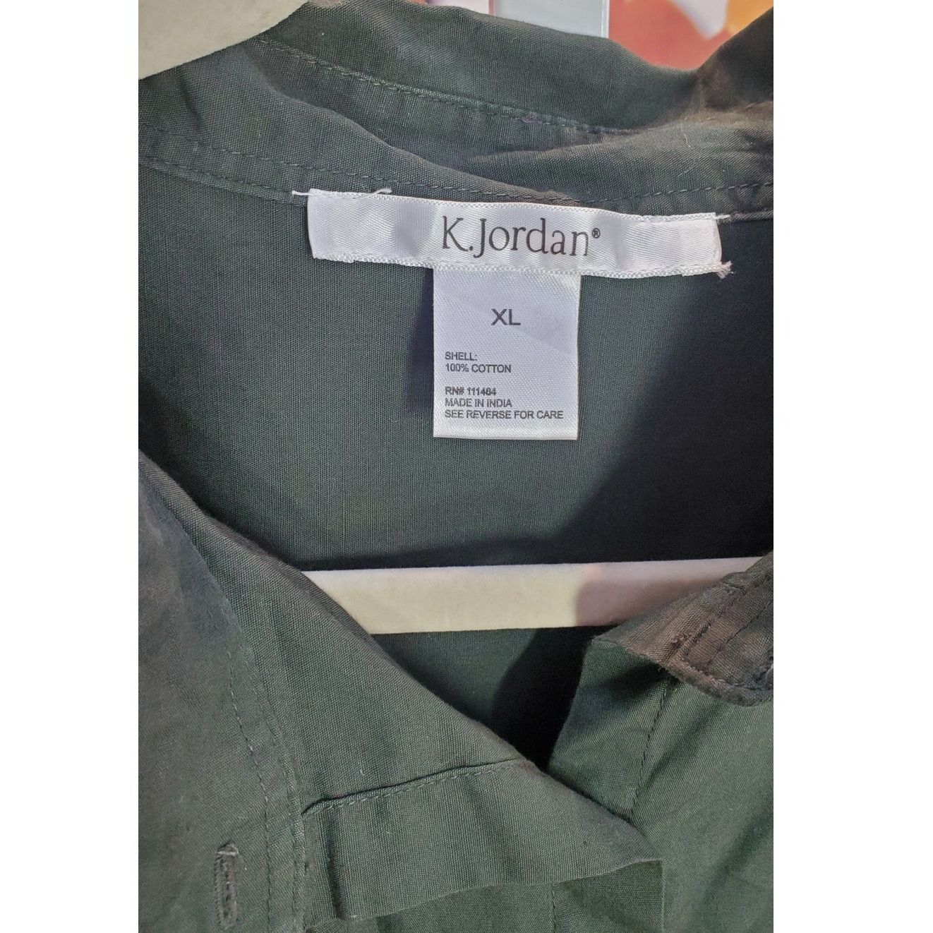 Other K Jordan Green High Low Button Dress XL Size XL / US 12-14 / IT 48-50 - 3 Thumbnail
