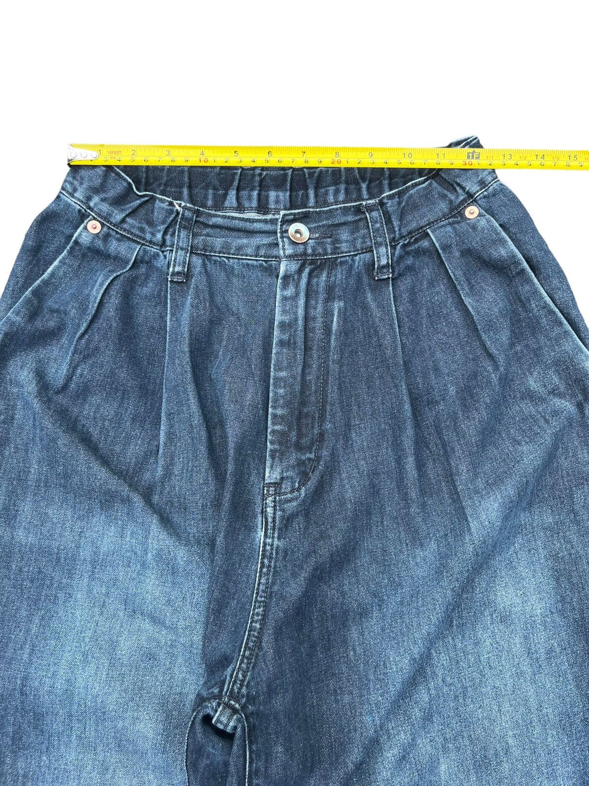 Other Vintage Jnco Style Paint Splattered Navy Washed Baggy Jeans Size 24" / US 00 / IT 34 - 11 Thumbnail