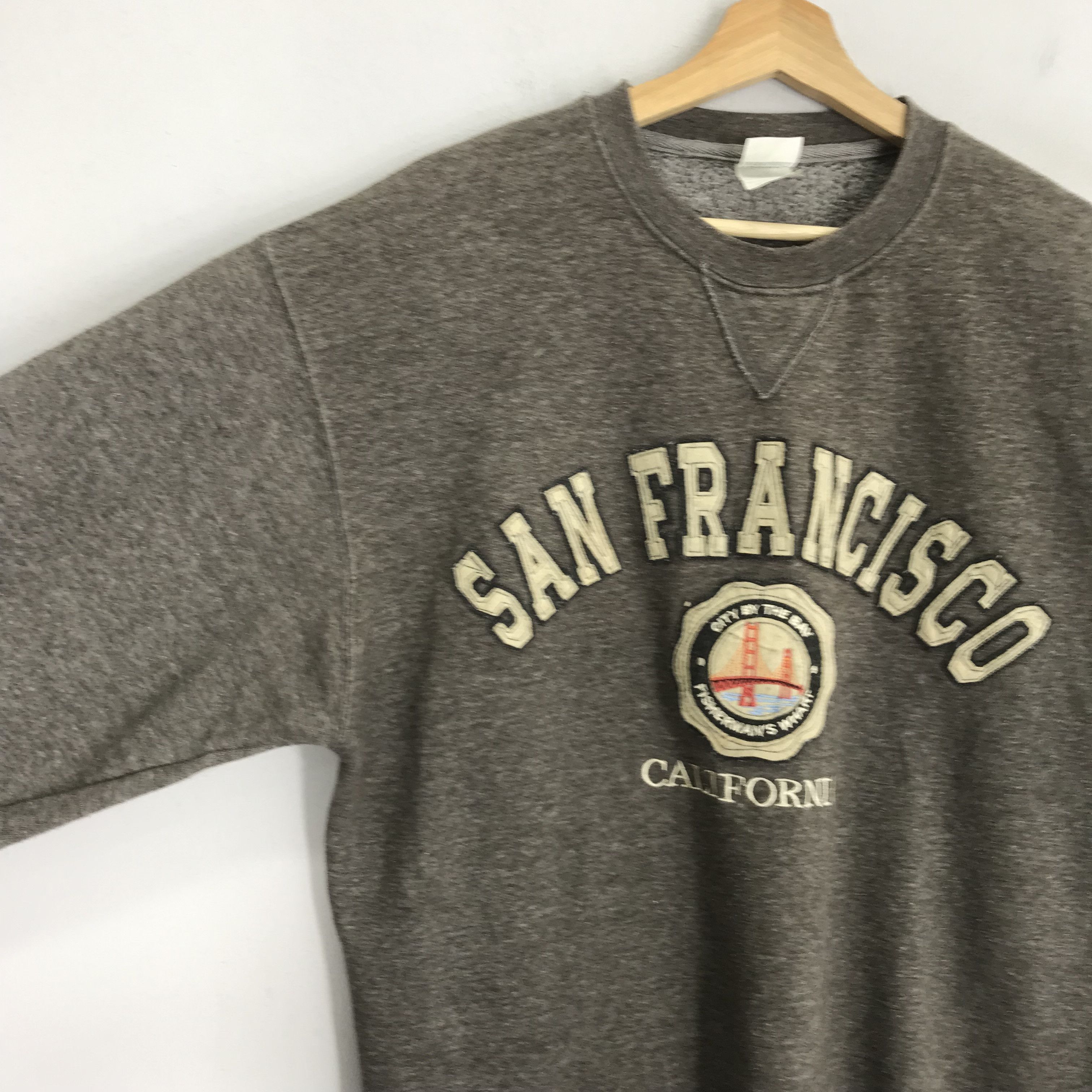Francesco Smalto Vintage San Francisco Sweatshirt Wharf City Crewneck Size US L / EU 52-54 / 3 - 4 Thumbnail