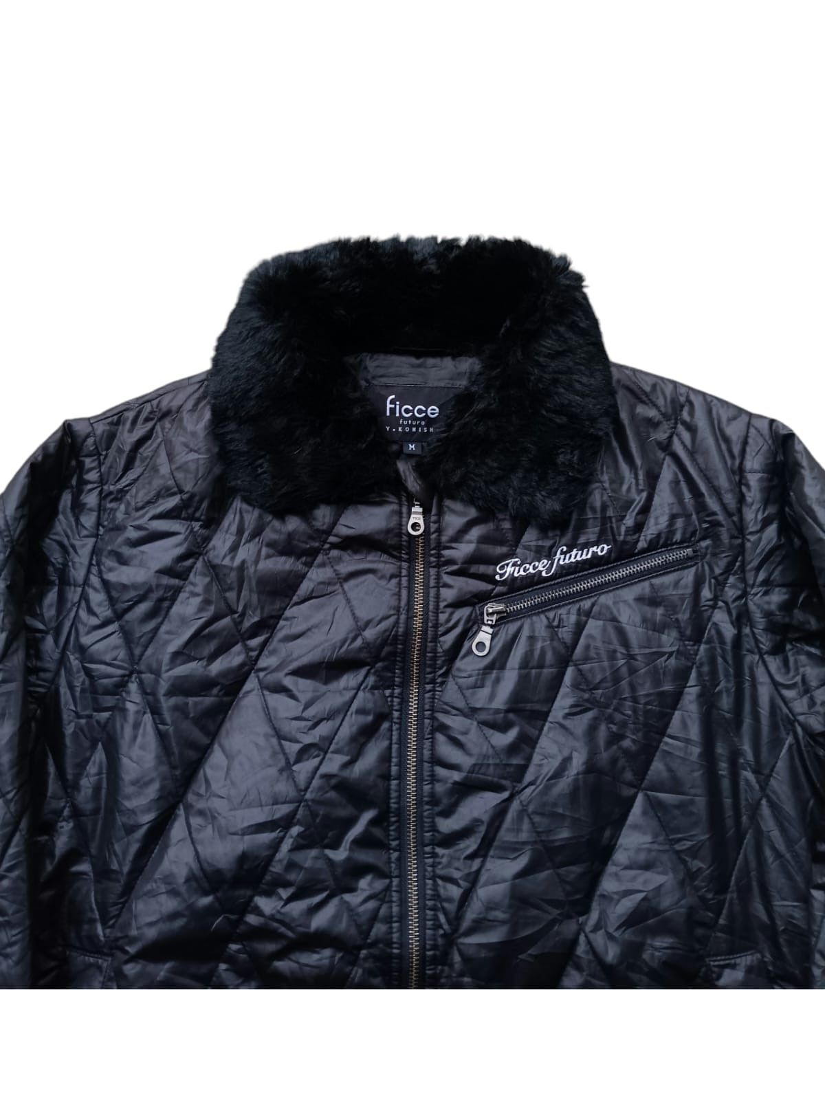 Designer × Yoshiyuki Konishi Yoshiyuki Konishi ficce futuro fur collar quilted jacket Size US M / EU 48-50 / 2 - 2 Thumbnail