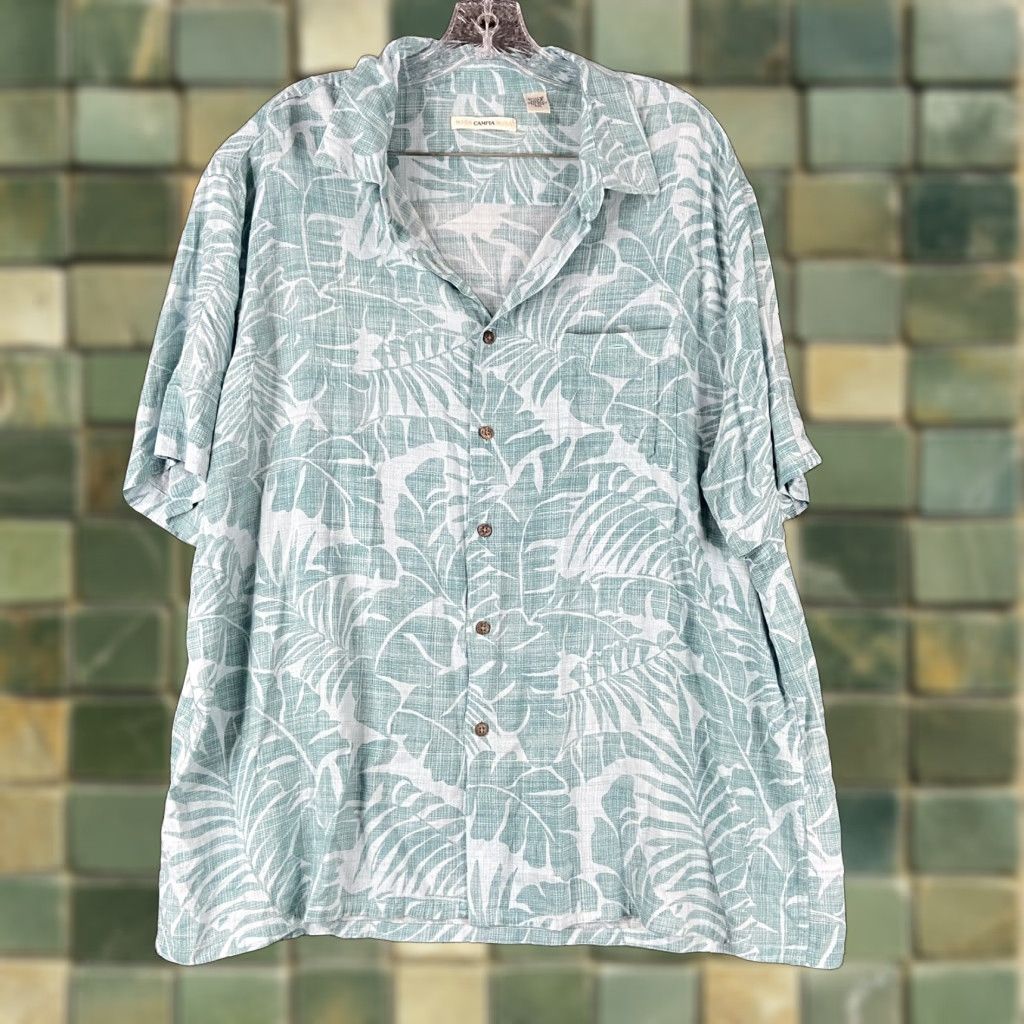 Vintage VINTAGE Campia Moda Hawaii Men’s 2XL Short Sleeve Button-Up Shirt Blue Size US 39 - 1 Thumbnail