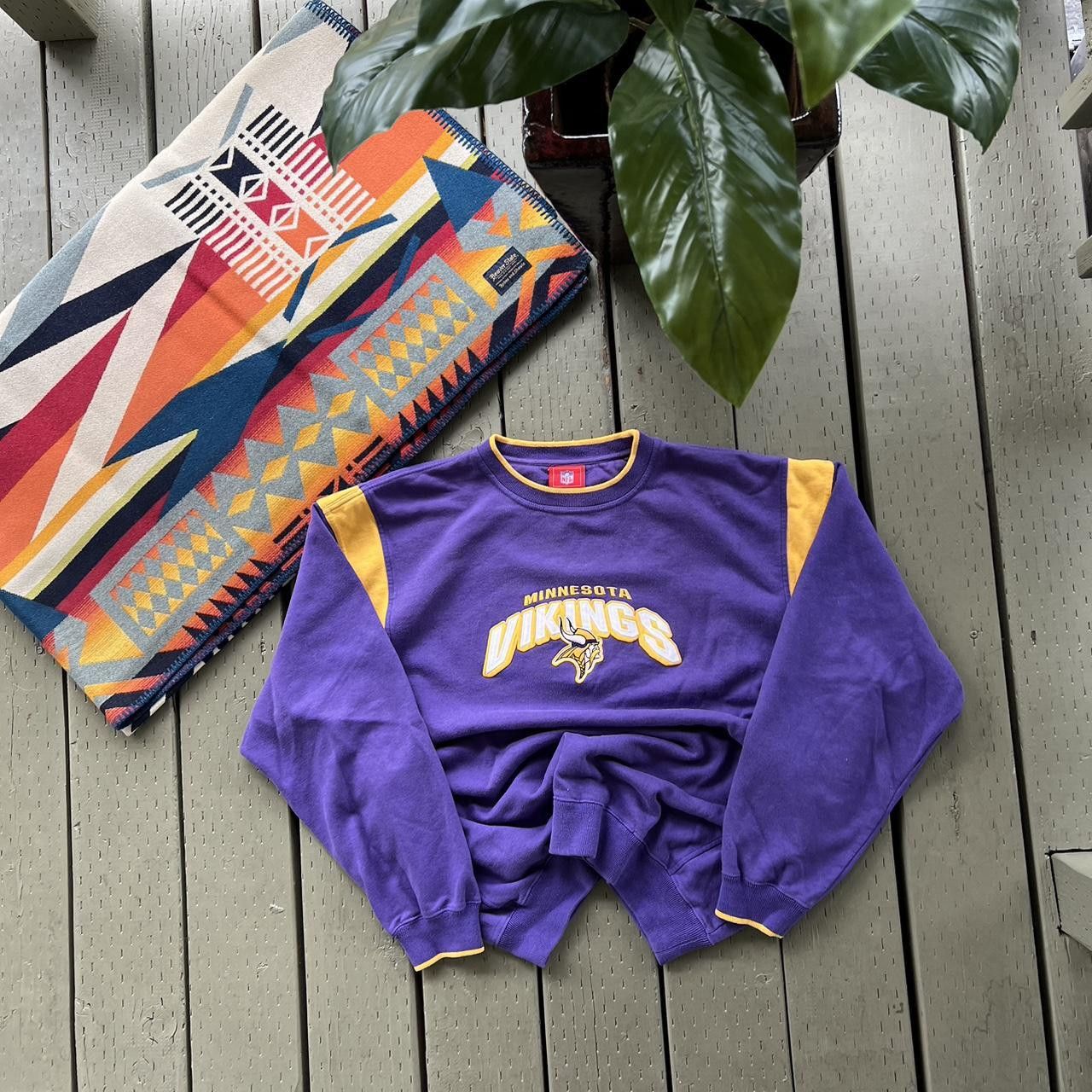NFL Vintage 90s Minnesota Vikings NFL Sweatshirt CrewNeck Size US XL / EU 56 / 4 - 3 Thumbnail