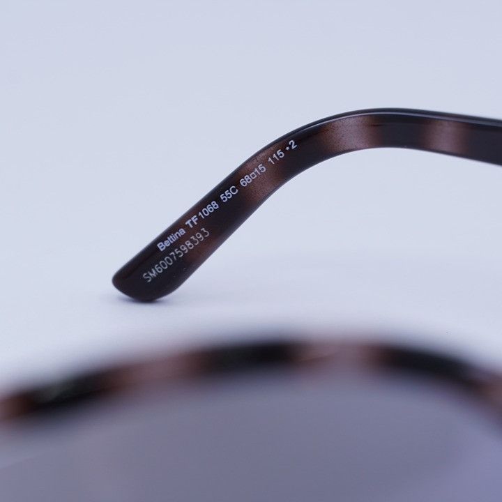 Tom Ford Tom Ford Bettina FT1068 55C Sunglasses Gradient Grey Havana Size ONE SIZE - 8 Thumbnail