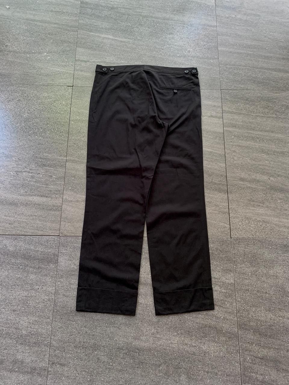 Yohji Yamamoto FREE TAX! Noir Slim Cuffed Trousers Size US 31 - 6 Thumbnail