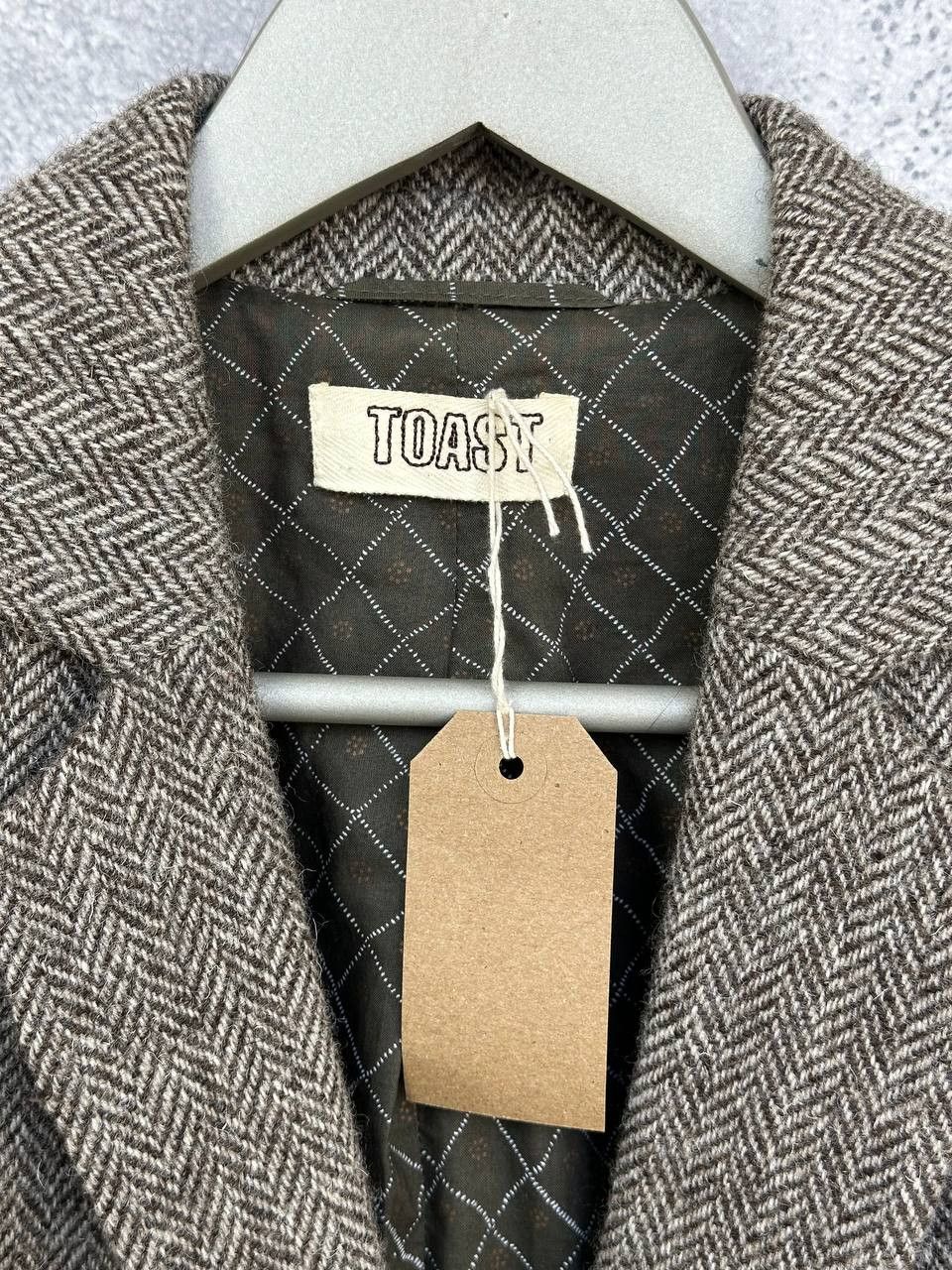 Other TOAST Brown Herringbone Tweed Wool Blazer Jacket New Wool Size M / US 6-8 / IT 42-44 - 11 Thumbnail