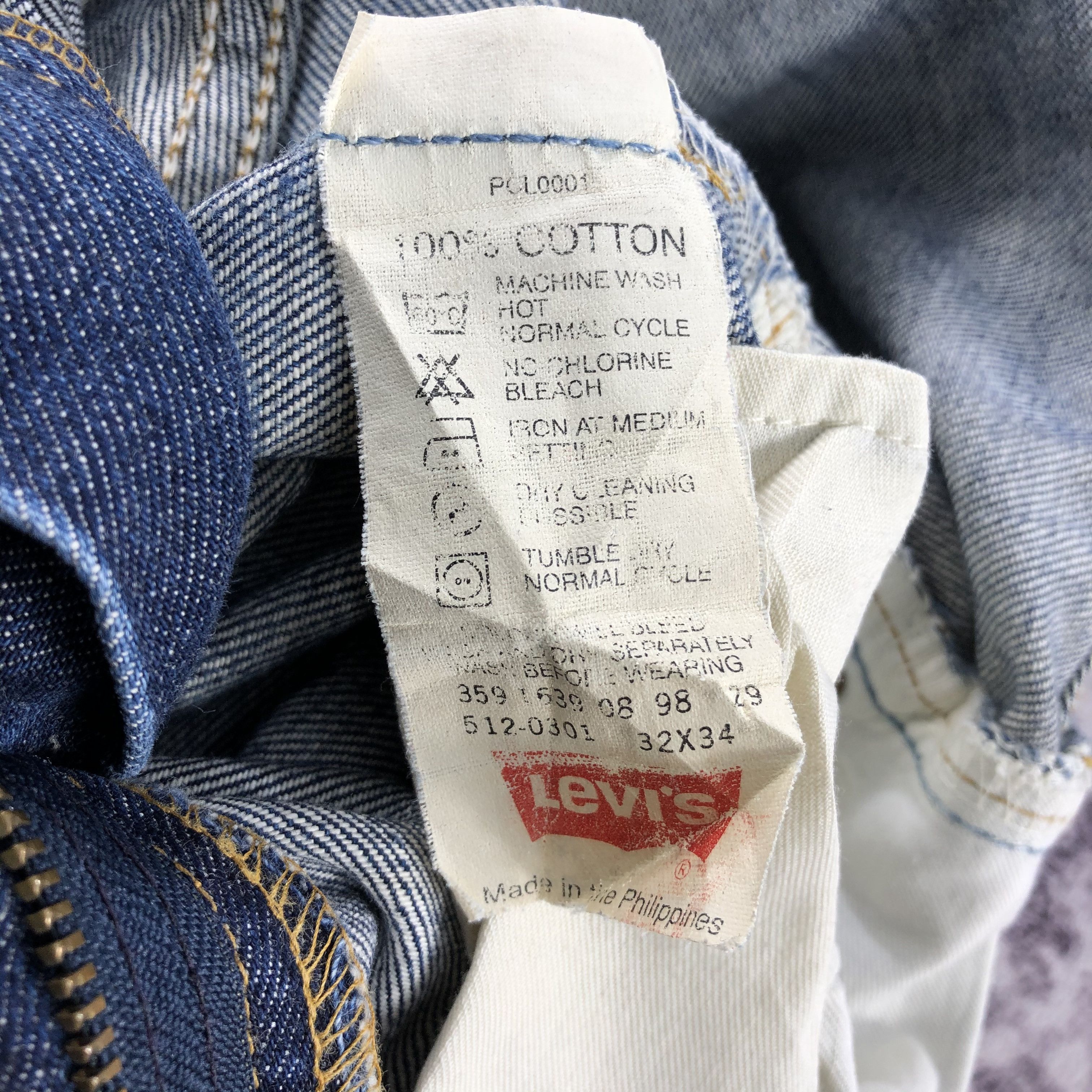 Levi's × Vintage Vintage 90s Blue Wash Levis 512 Jeans-JM2285 Size US 32 / EU 48 - 12 Thumbnail