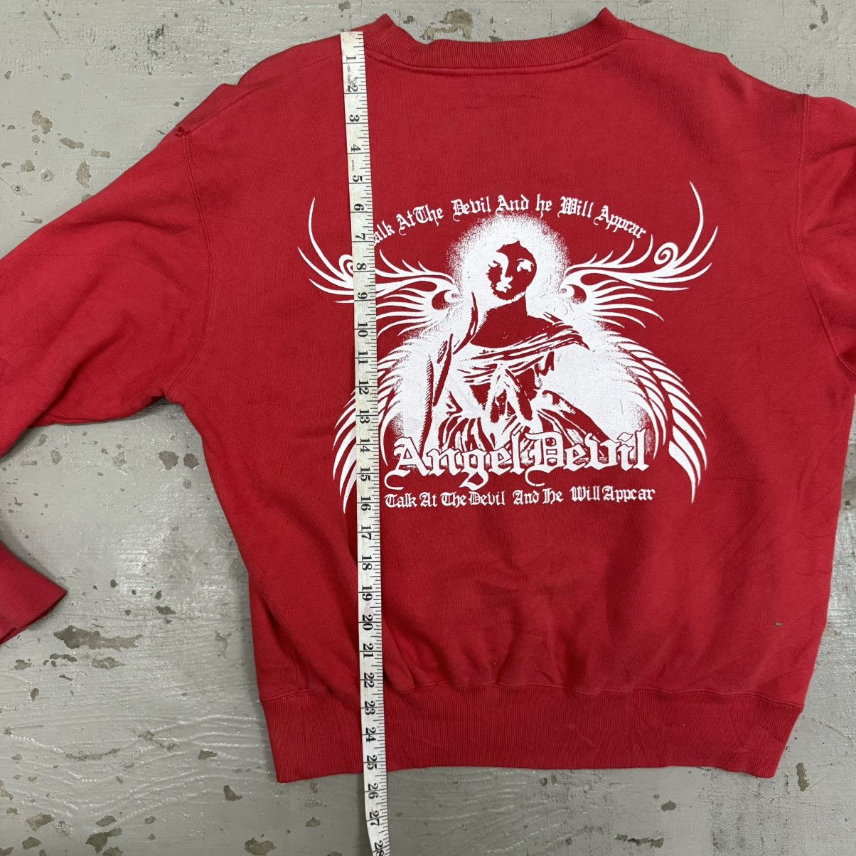 If Six Was Nine Y2K black jam tatto tribal angel devil sweatshirt Size US L / EU 52-54 / 3 - 9 Thumbnail