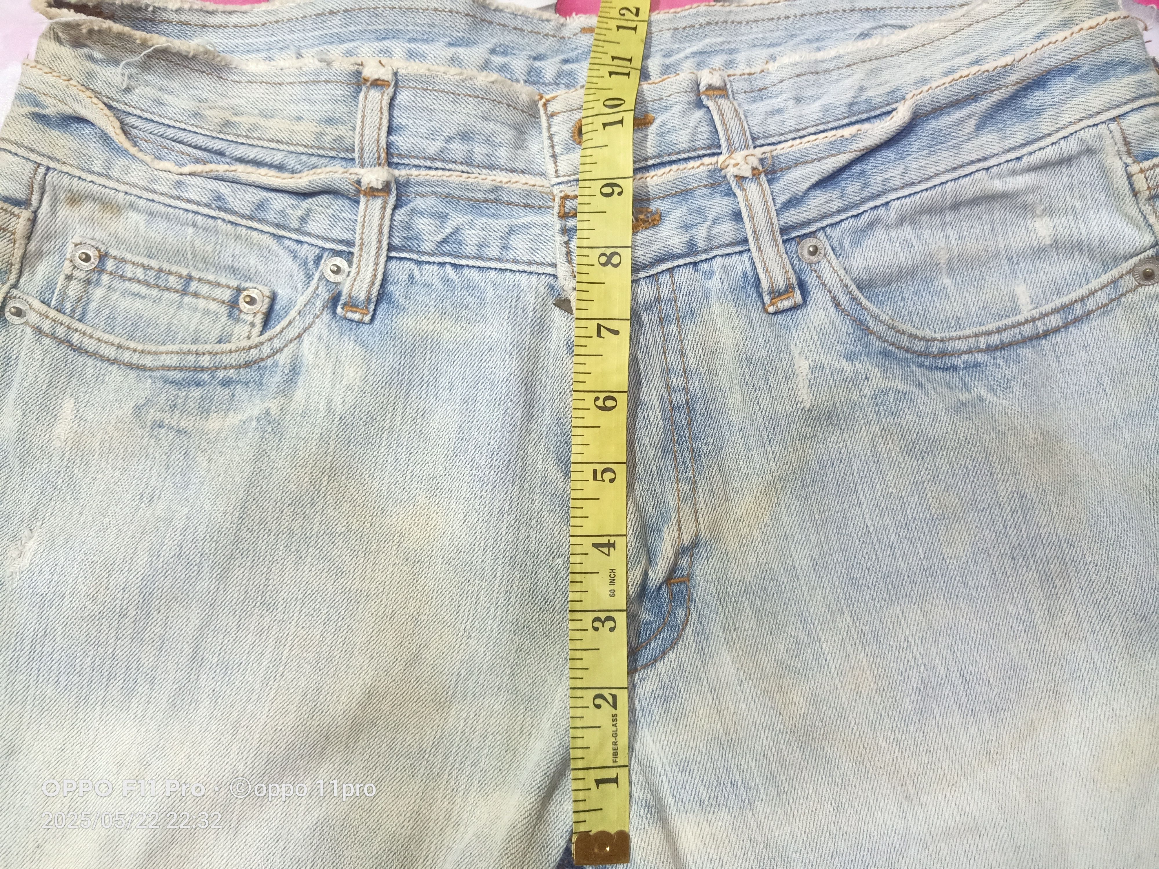 If Six Was Nine × Le Grande Bleu (L.G.B.) Unbrand Double Waist Denim Distressdenim Size US 32 / EU 48 - 16 Thumbnail