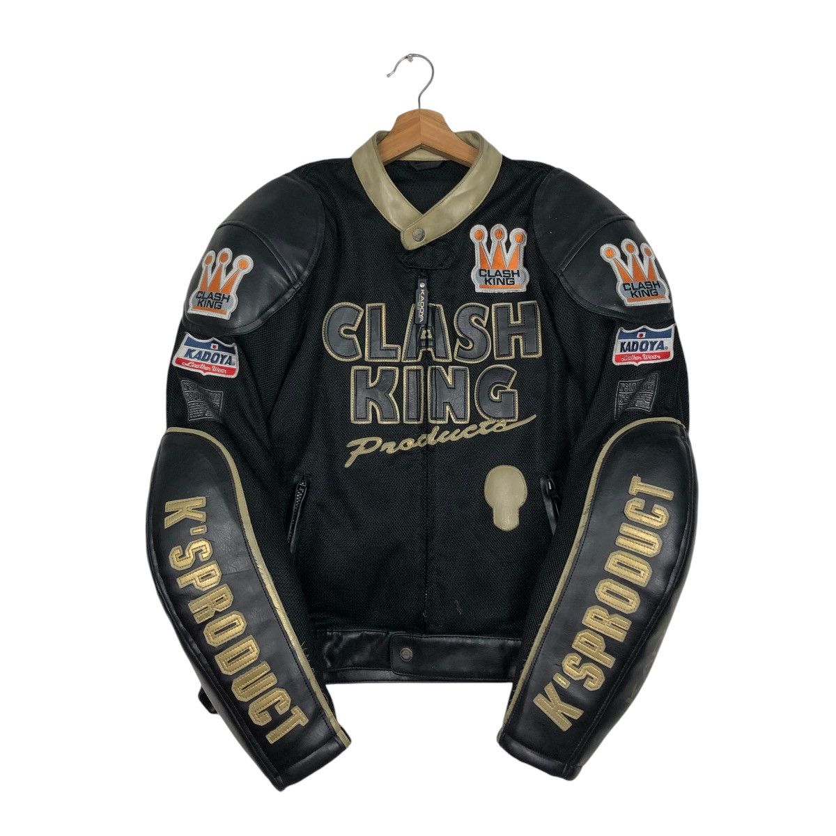 Kadoya 🔥KADOYA VINTAGE LEATHER JACKET BIKER BATTLESUIT CLASHKING Size US L / EU 52-54 / 3 - 3 Thumbnail