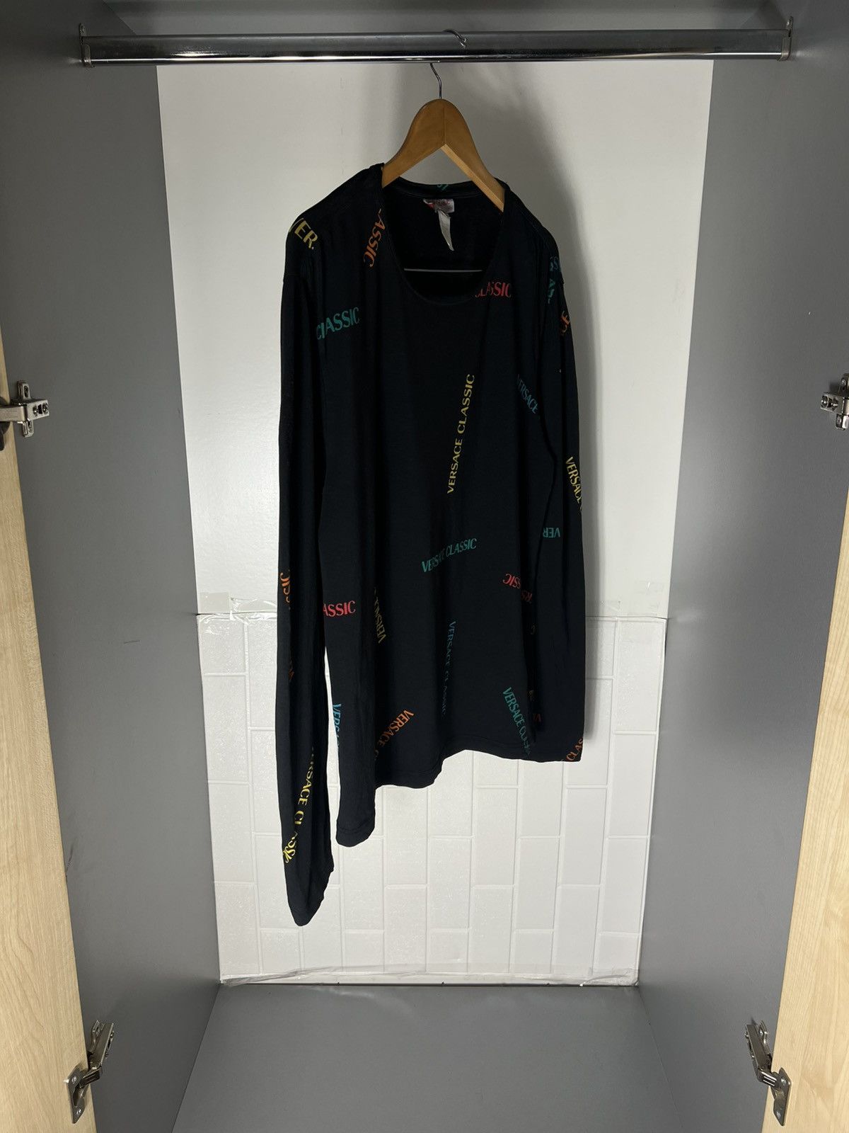 Versace VINTAGE VERSACE CLASSIC ITALIAN DESIGNER RETRO MONOGRAM 90s Size US XL / EU 56 / 4 - 2 Thumbnail