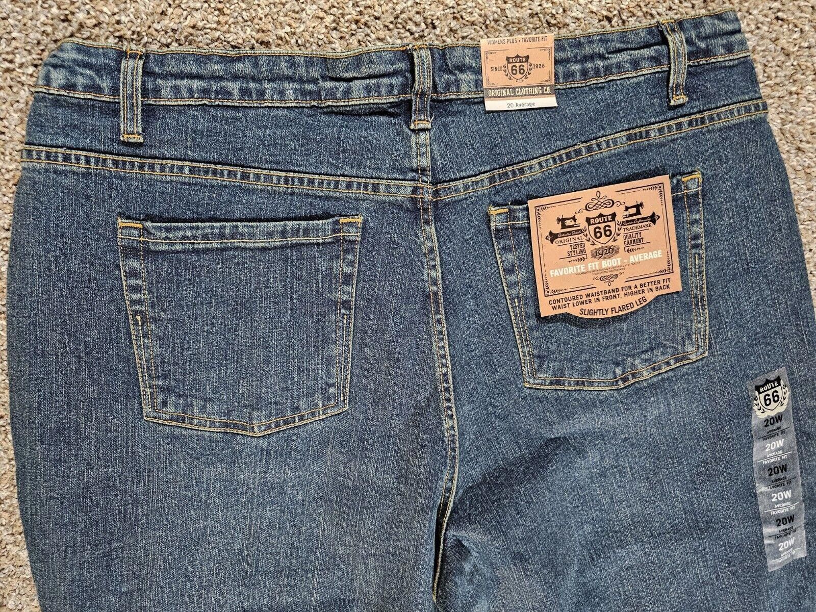 Route 66 Route 66 womens + Favorite Fit Average Bootcut 20A 20W NWT Size 42" / US 20 - 9 Thumbnail