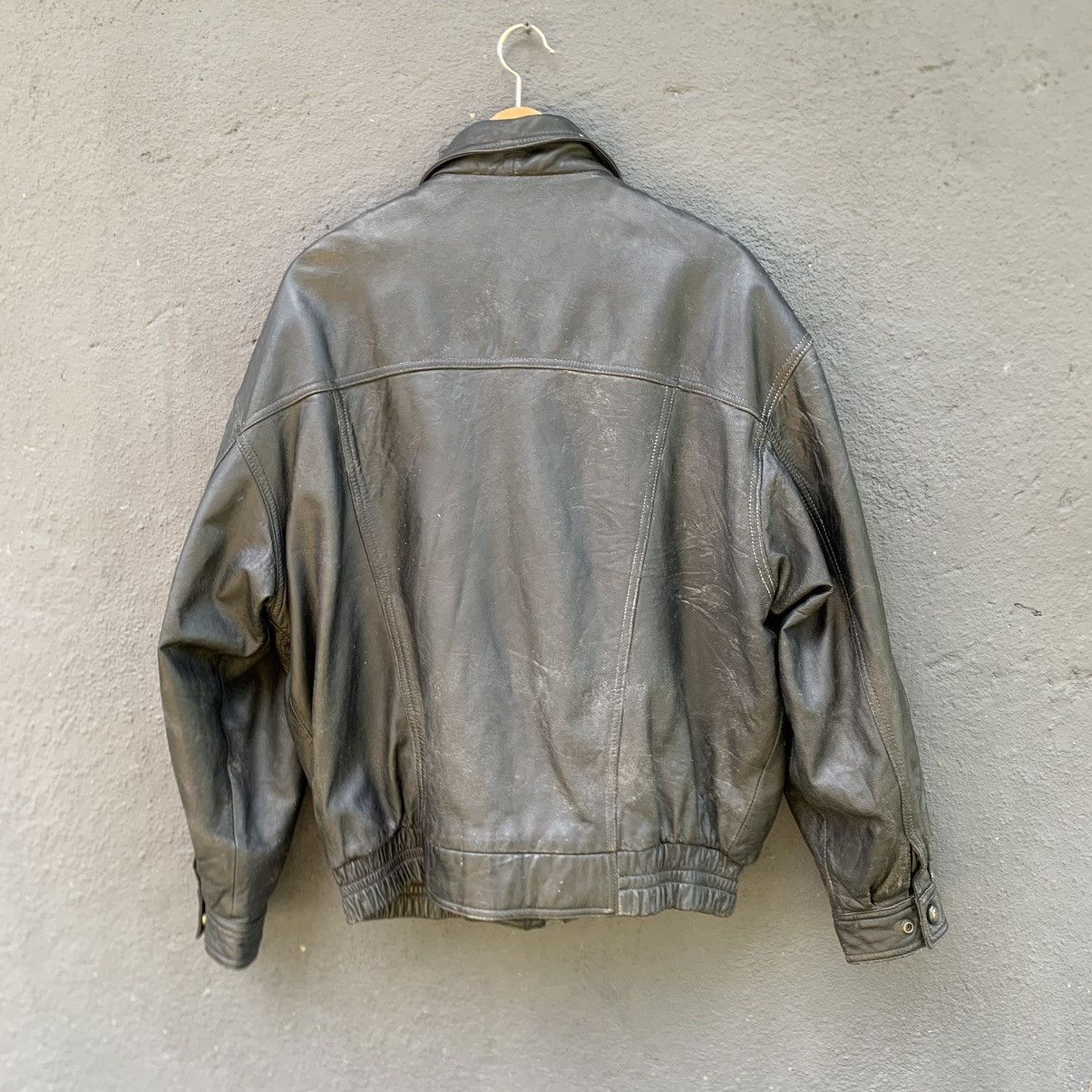Japanese Brand Salvatore Mansini Corporation Leather Jacket Size US XL / EU 56 / 4 - 2 Thumbnail
