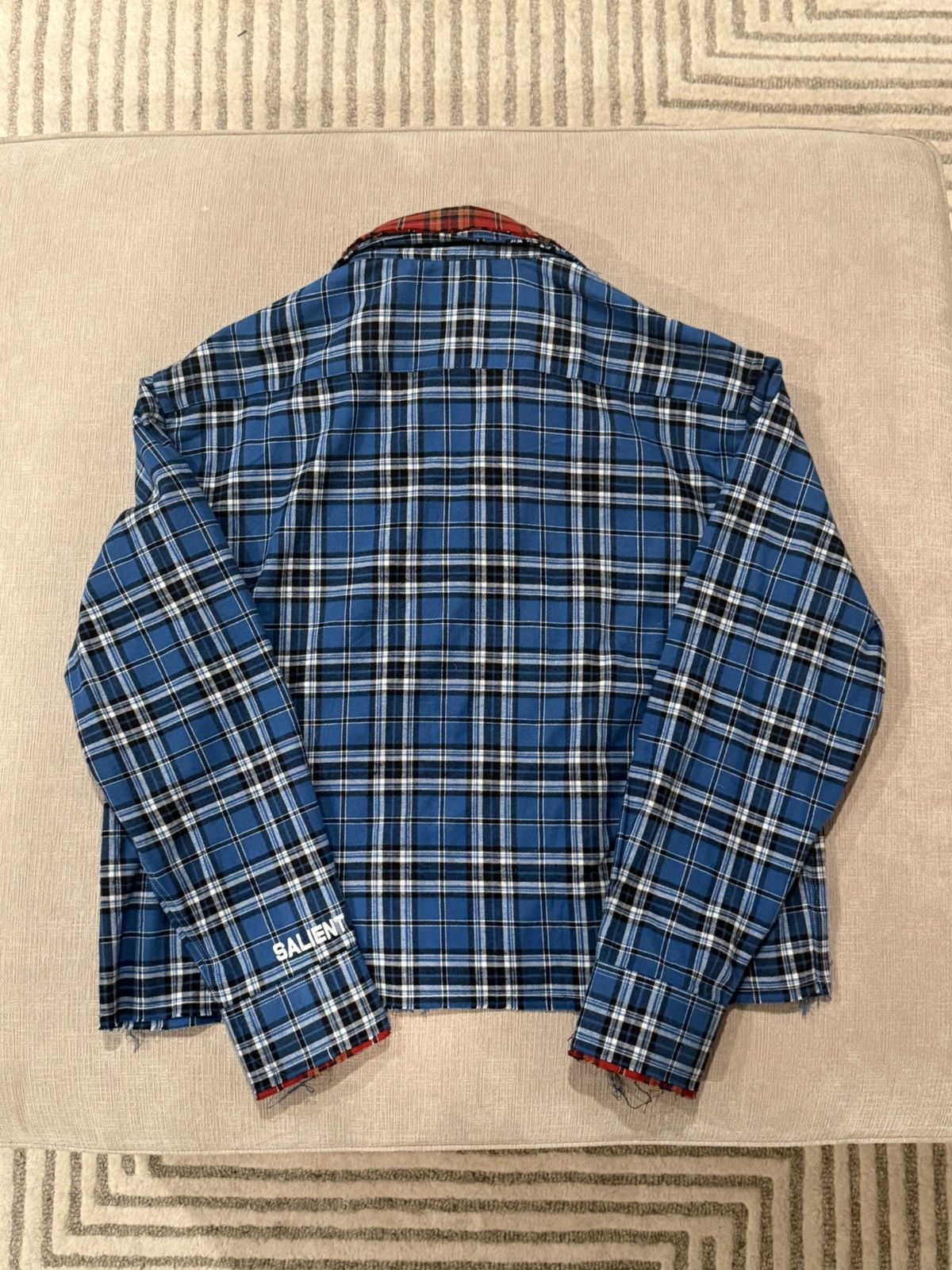 SALIENT double layer cropped flannel