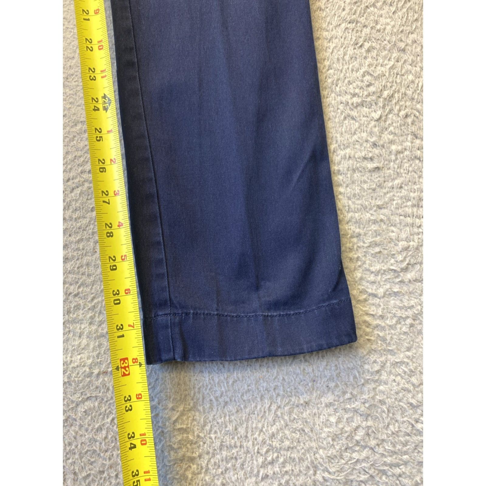 J.Crew J.Crew Slim Fit Chino Pants Navy Blue 31x32 Straight Regular Mens Size US 31 - 5 Thumbnail