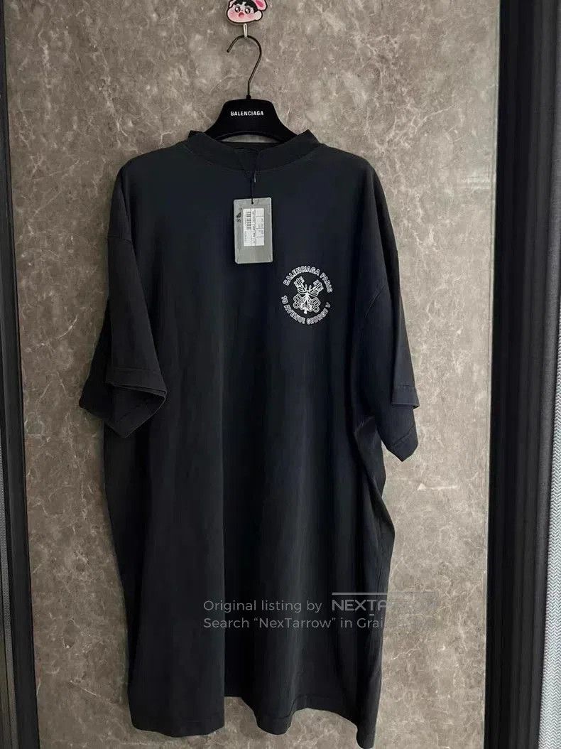 Balenciaga Balenciaga 25ss Logo Lock Short Sleeve. Size US S / EU 44-46 / 1 - 1 Thumbnail