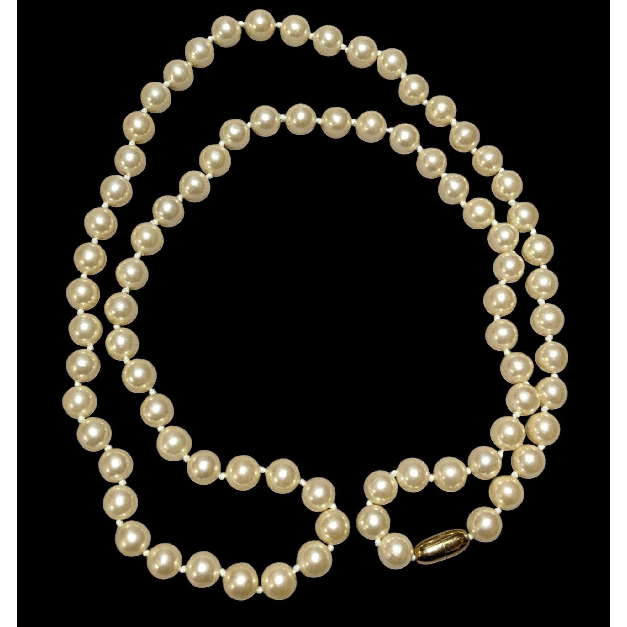 Other Vintage Glam Cream Faux Pearl Beaded Necklace Size ONE SIZE - 1 Thumbnail
