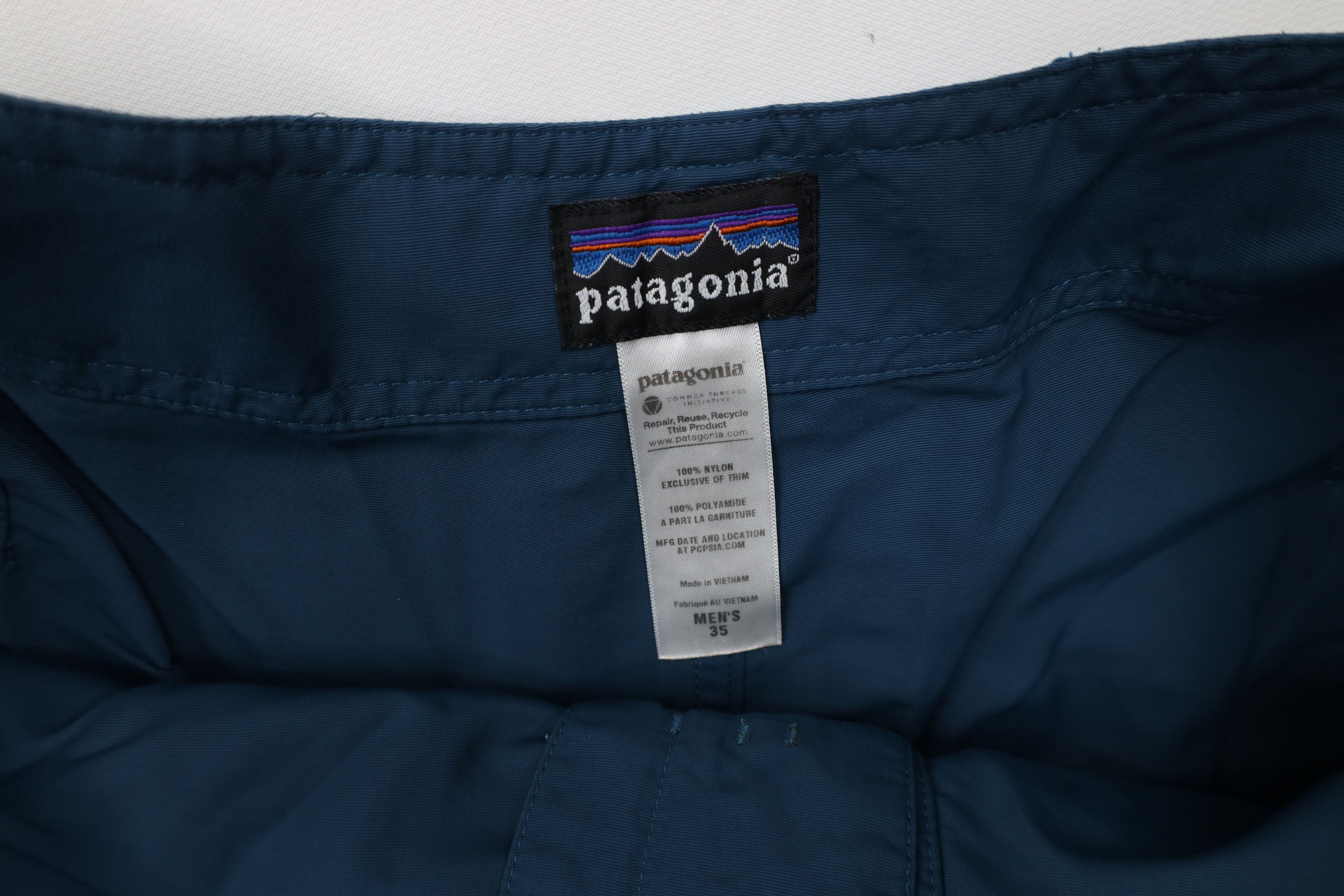 Patagonia Patagonia Spell Journeyman Hiking Trekking Cargo Shorts Blue Size US 35 - 8 Thumbnail