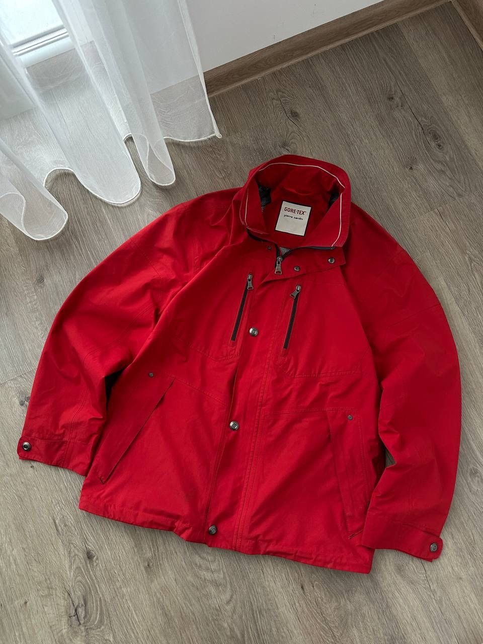 Goretex × Pierre Cardin × Vintage Vintage Pierre Cardin Red Zip Gore-Tex Jacket Size US M / EU 48-50 / 2 - 8 Thumbnail
