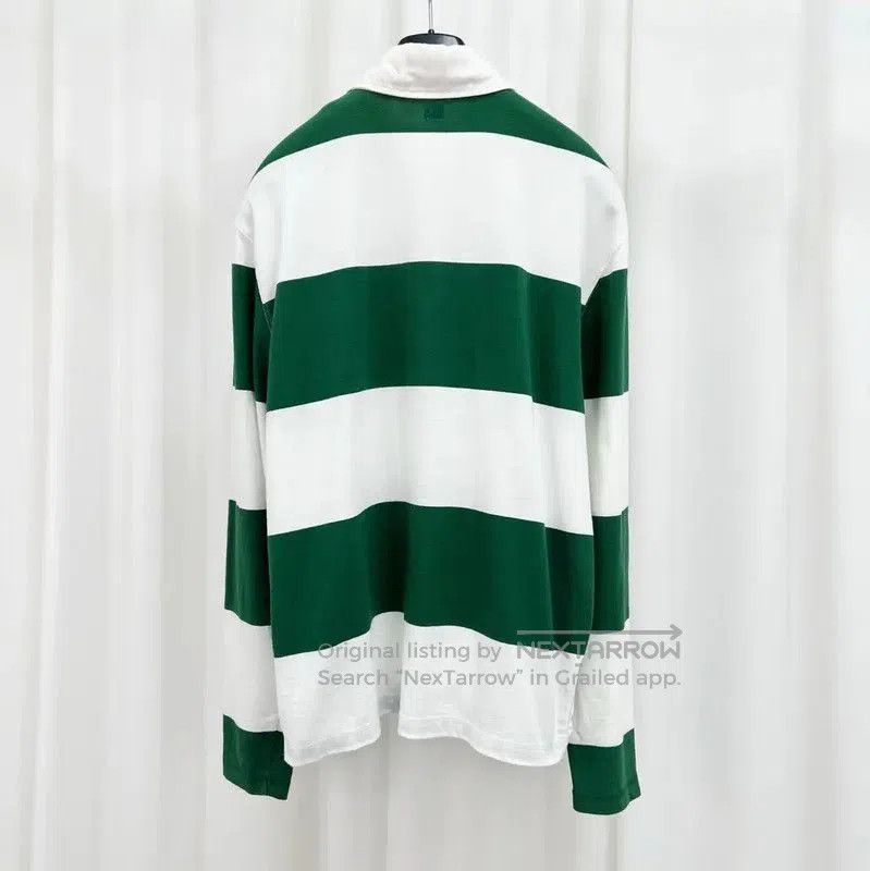 AMI AMI Striped Long Sleeve Polo Shirt for Men . Size US S / EU 44-46 / 1 - 2 Thumbnail