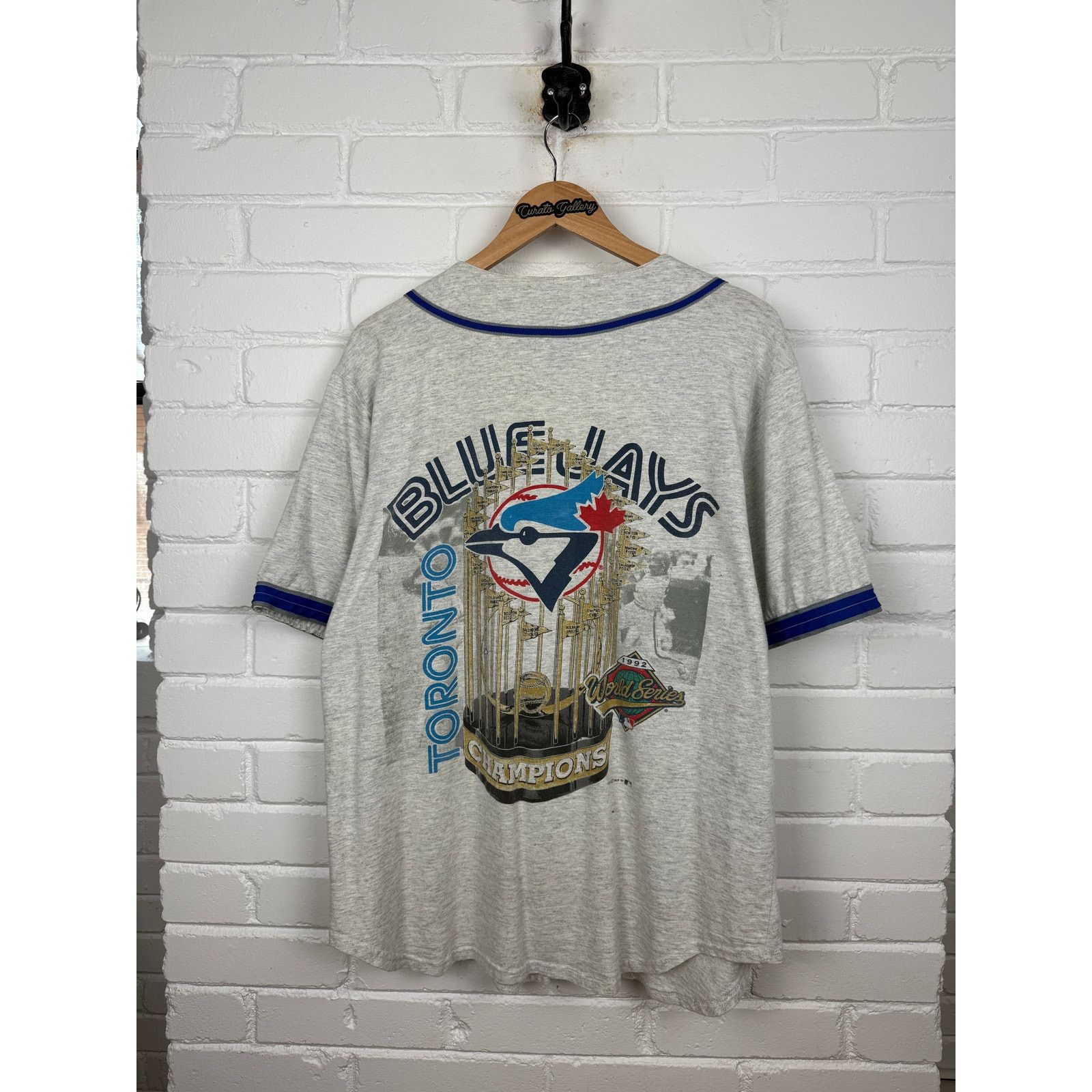 Vintage Vintage 1992 Toronto Blue Jays MLB Baseball Jersey Size L Size US L / EU 52-54 / 3 - 2 Thumbnail