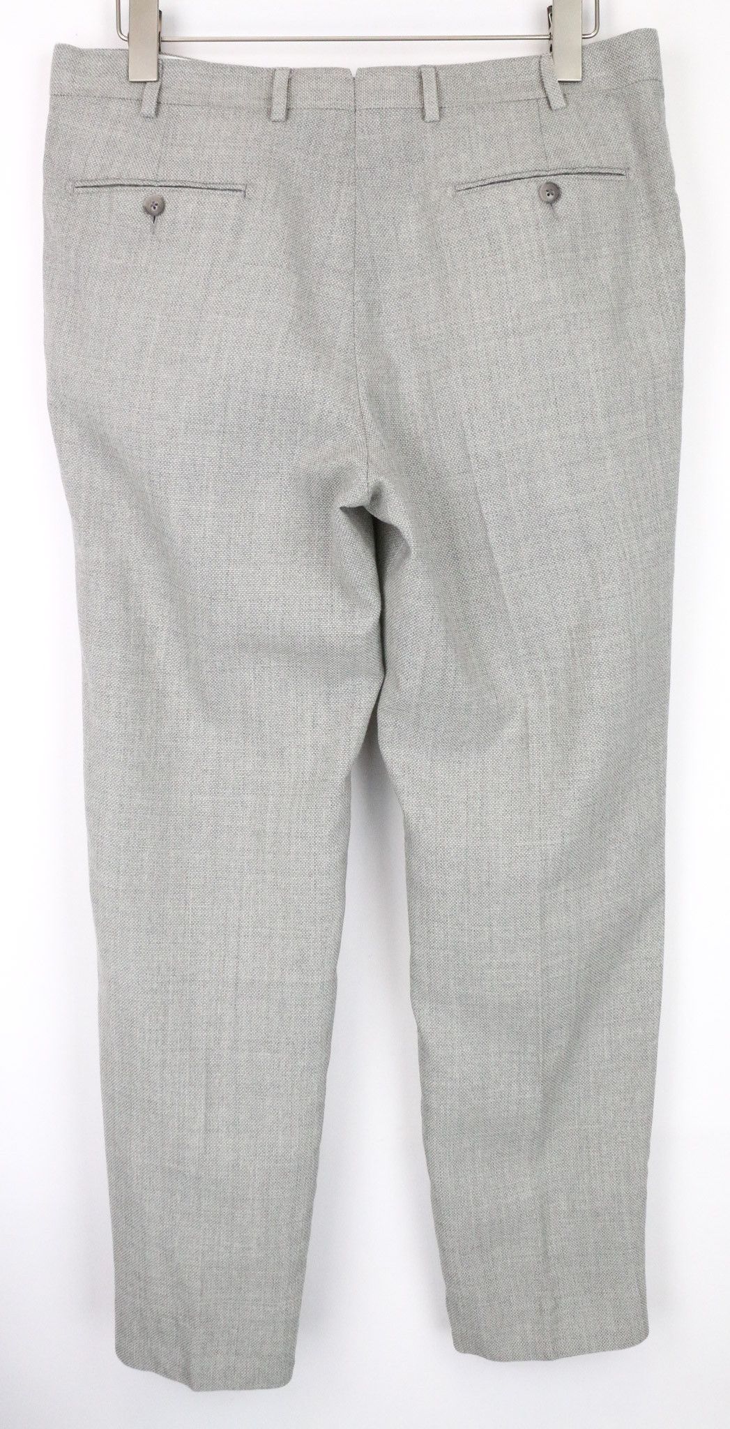 Suitsupply HAVANA JETTED UK44R Grey Melange Wool Suit 75291 Size 44R - 8 Thumbnail