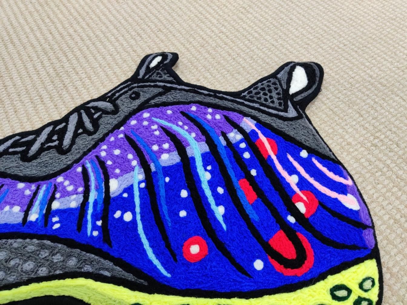 Other Air Foamposite Galaxy Sneaker Shaped Wool Thread Carpet Size ONE SIZE - 2 Thumbnail
