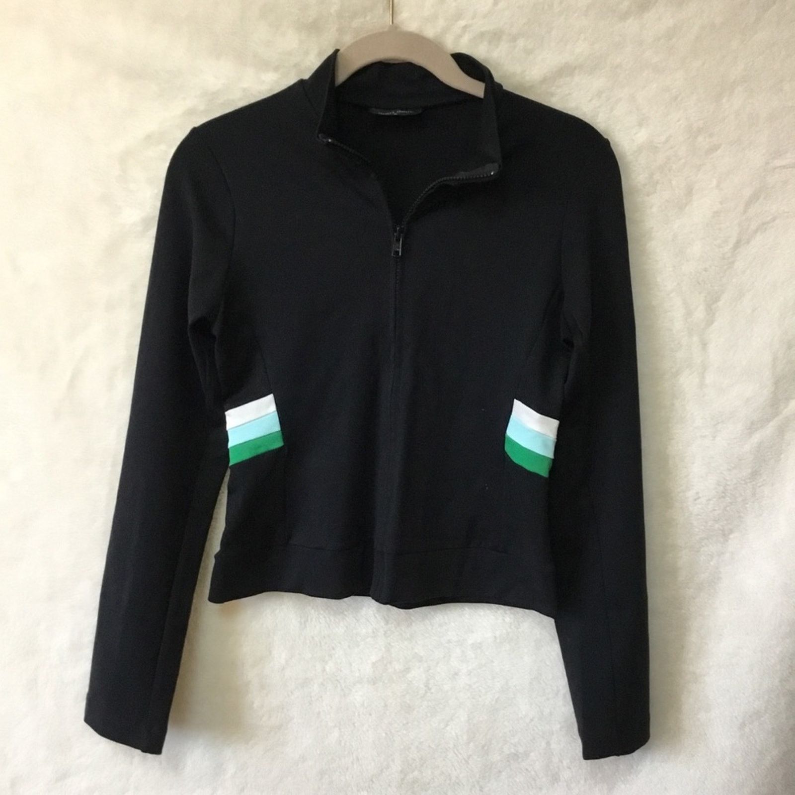Other Mari Dade Black Zip-up Sweatshirt Size S / US 4 / IT 40 - 2 Thumbnail