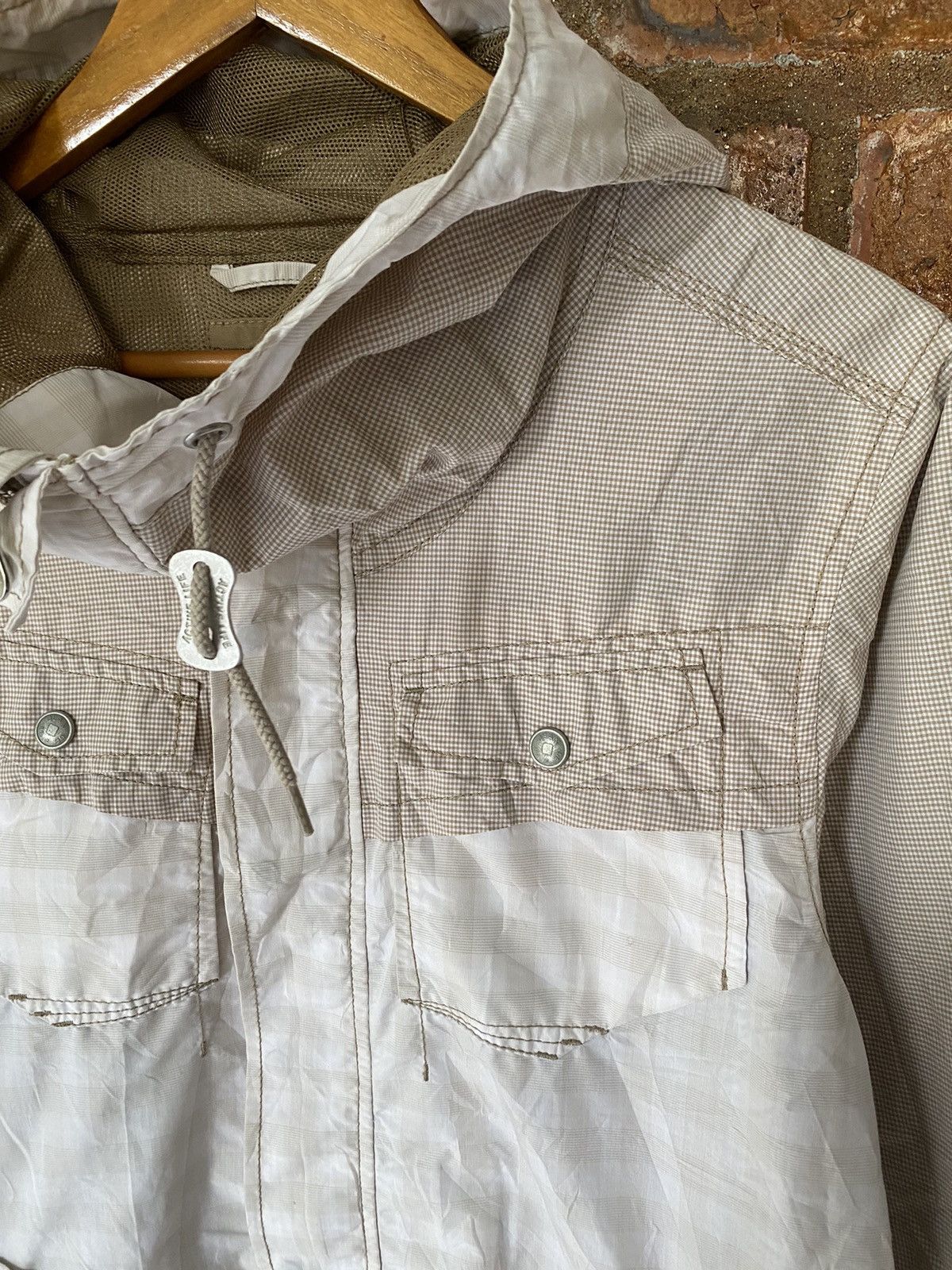 Marithe + Francois Girbaud Marithe Francois Girbaud Anorak 2 tone check Light Jacket Size US M / EU 48-50 / 2 - 5 Thumbnail
