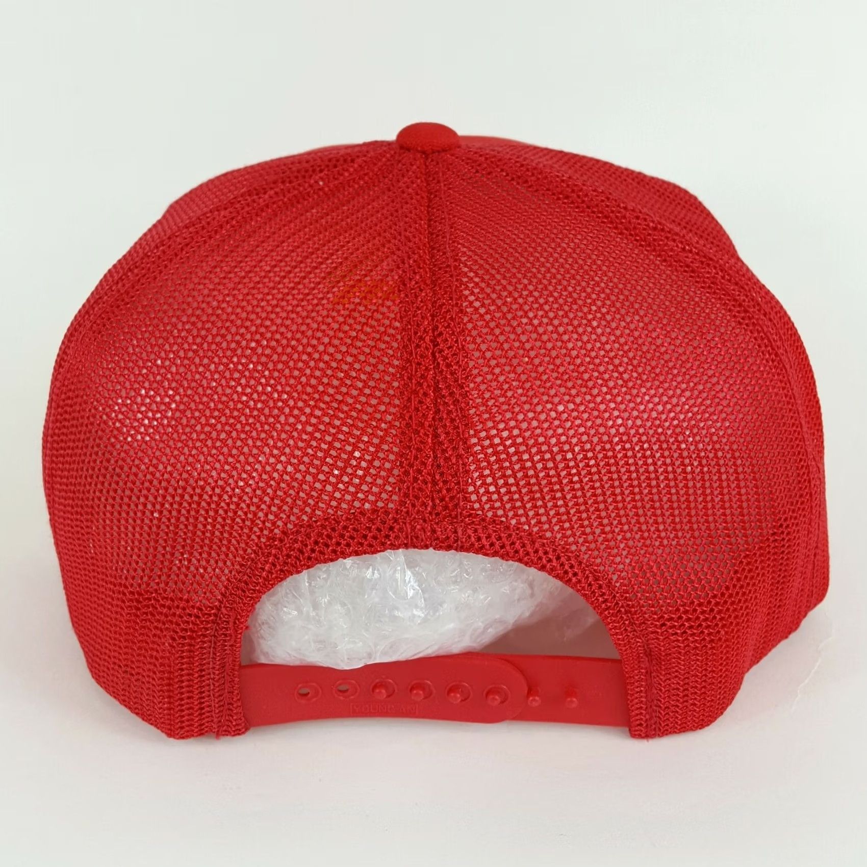 Vintage VINTAGE US 1st Marine Patch Trucker Hat Red Embroidered Snapback Military Cap Men Adjustable Size Size ONE SIZE - 6 Thumbnail