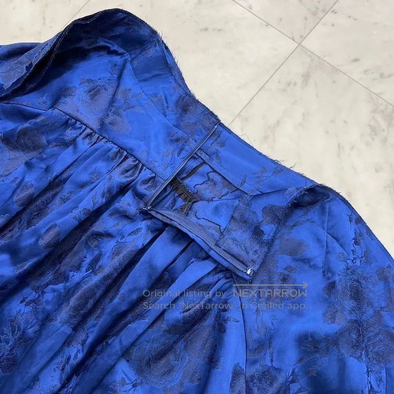 Comme des Garcons Comme Des Garcons size S Main line blue jacquard satin ski Size 22" - 6 Thumbnail