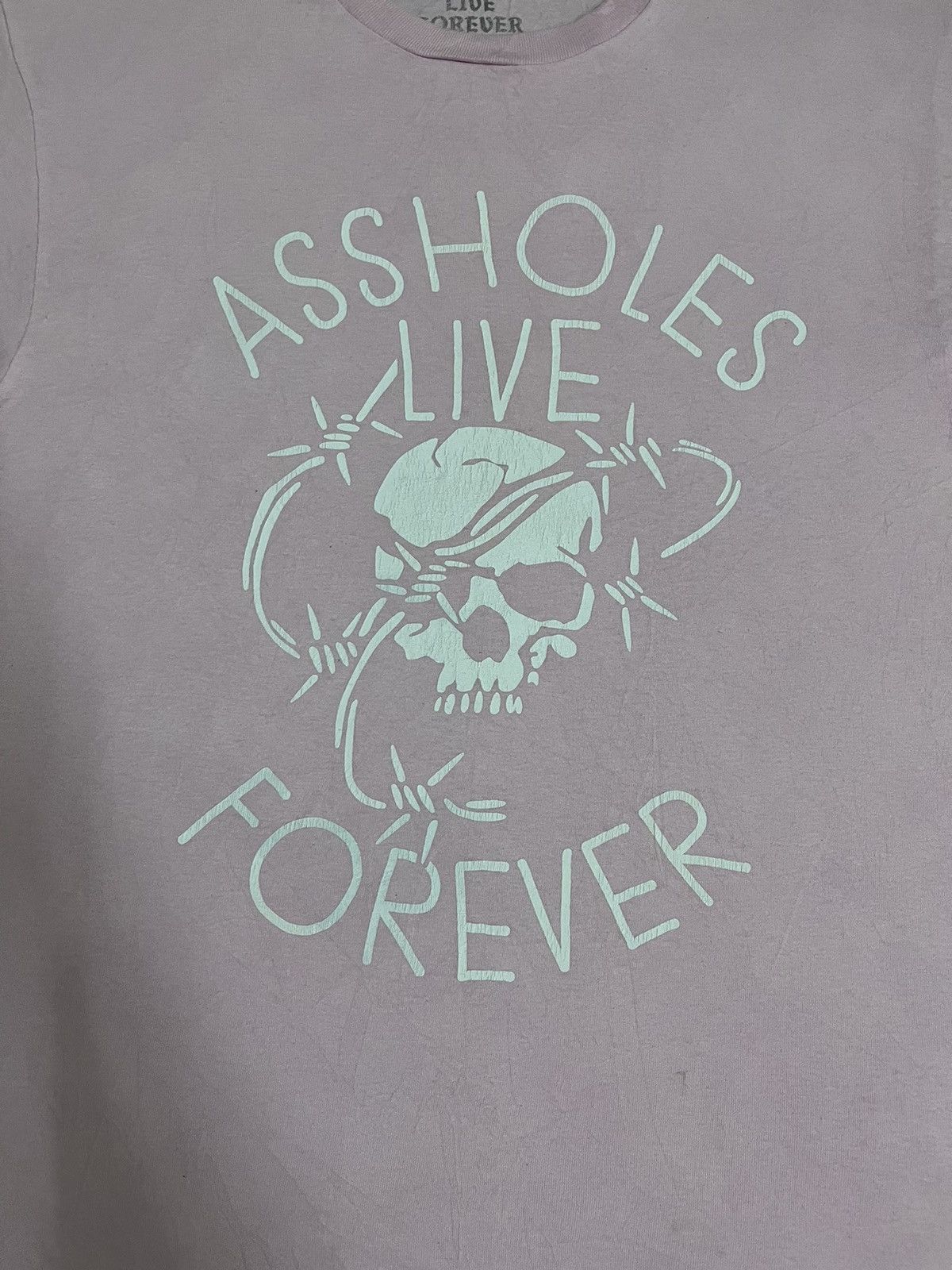 Japanese Brand × Vintage Streerwear Asshole Live Forever T-shirt Size US L / EU 52-54 / 3 - 5 Thumbnail