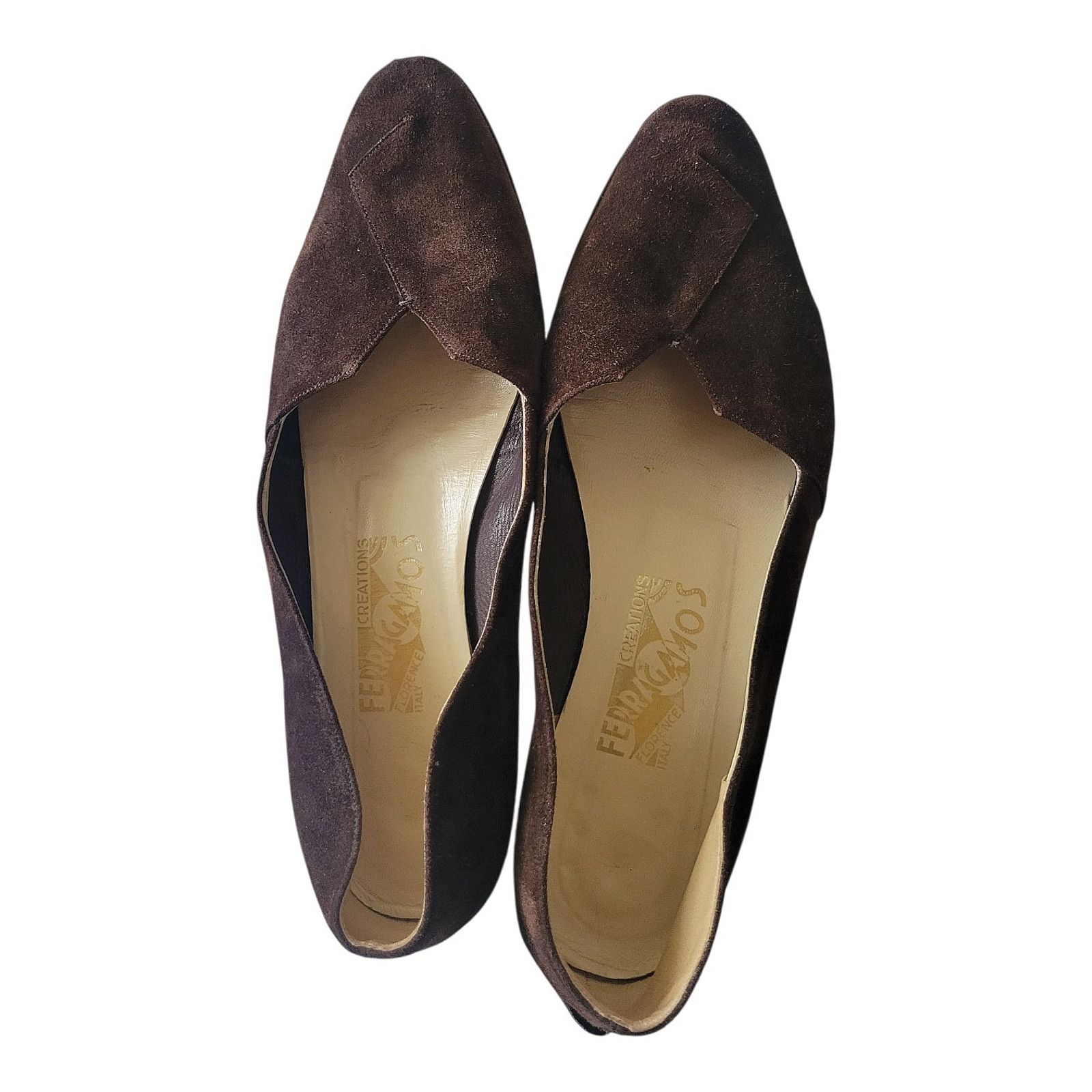 Salvatore Ferragamo Salvatore Ferragamo Women Brown Suede Shoes Sze EU 39 / US 9 Size US 9 / IT 39 - 4 Thumbnail