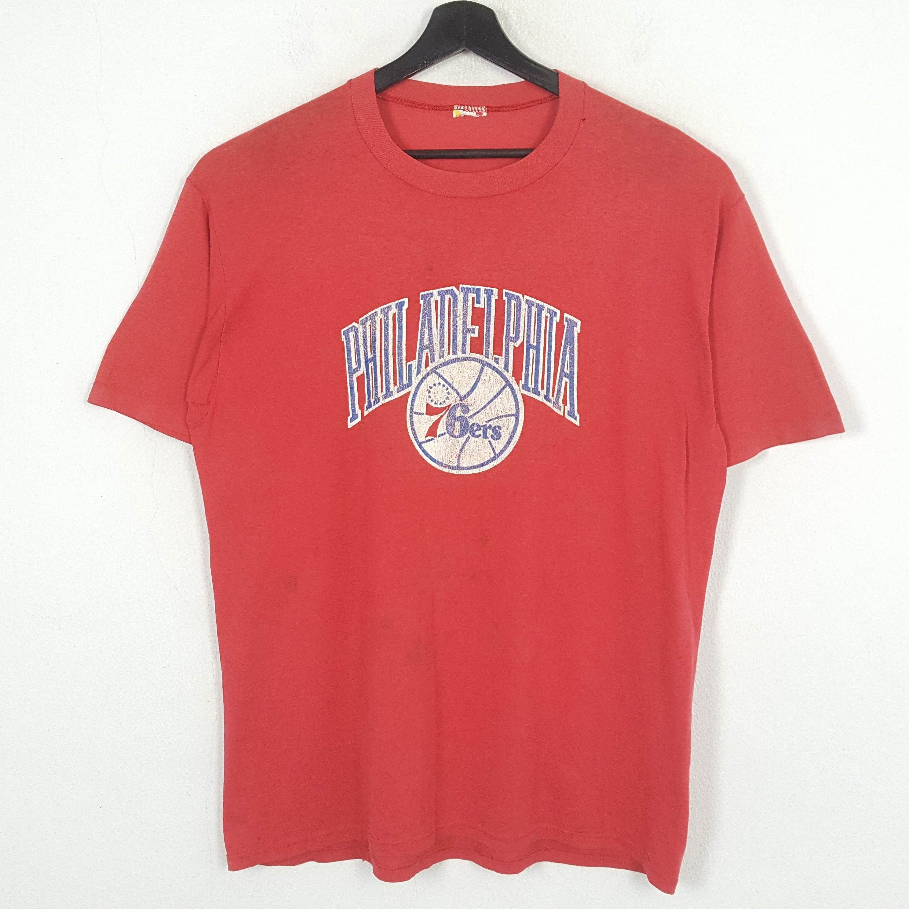 NBA × Vintage Philadelphia 76ers Basketball Team Vintage Tshirt Size US L / EU 52-54 / 3 - 1 Thumbnail