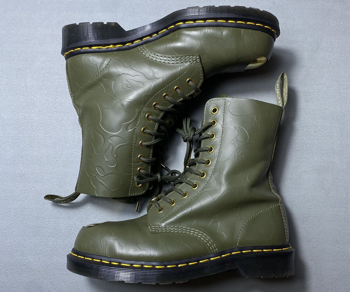 Bape × Dr. Martens Dr. Martens x Bape 1460 Pascal Olive Size US 8 / EU 41 - 1 Thumbnail