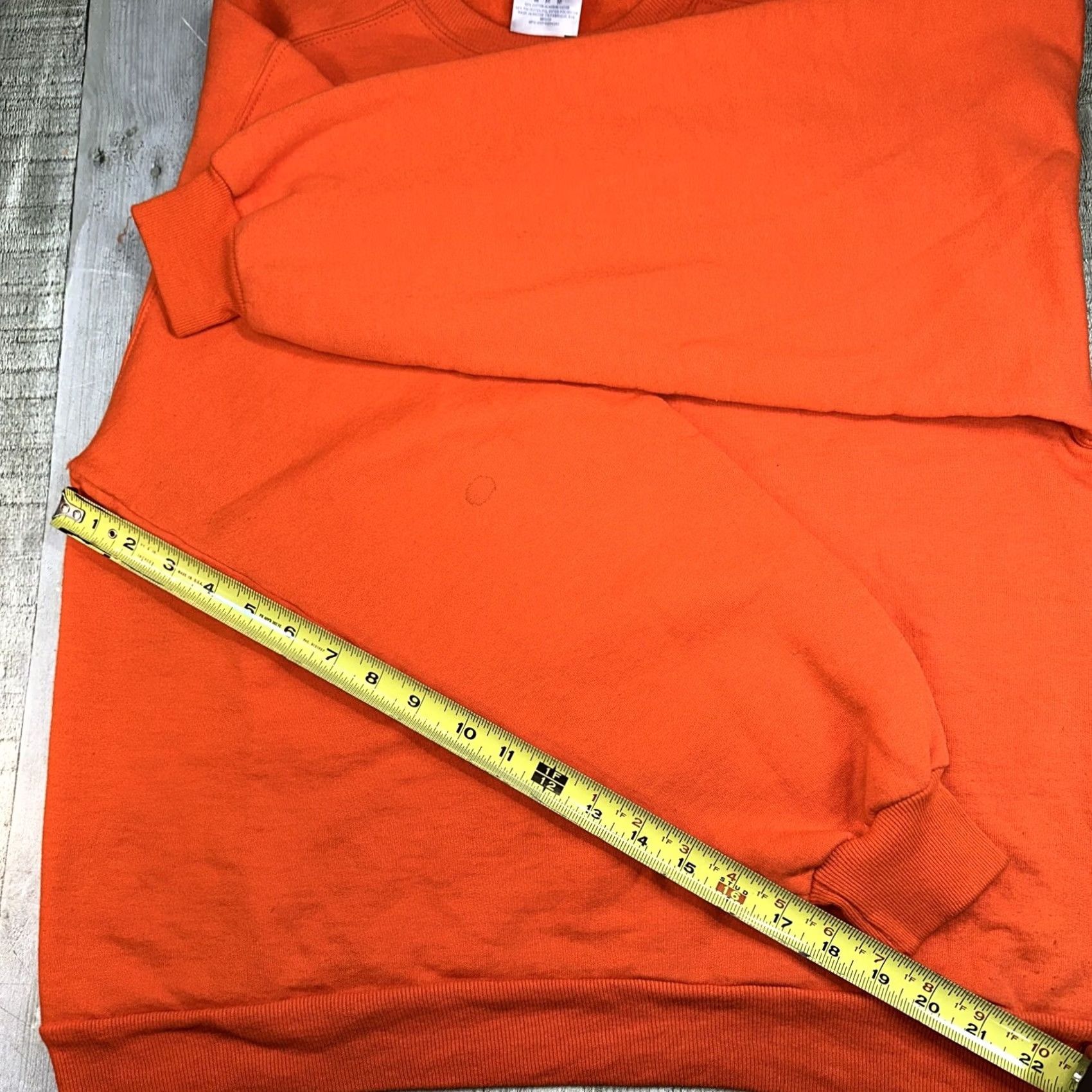 Jerzees VINTAGE Jerzees Orange Crewneck Sweater Mens Medium Cotton Blend 1990s Sportswear Beach Premium Fit Size US M / EU 48-50 / 2 - 5 Thumbnail