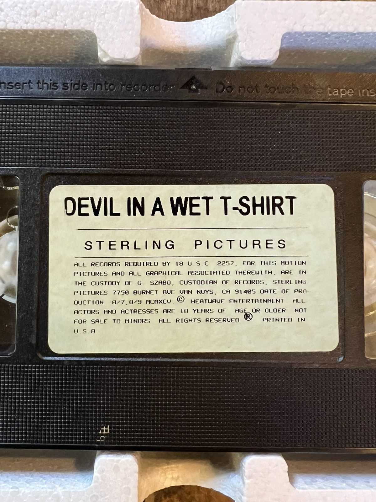 Vintage Devil in a T Shirt - Adult Movie VHS - Sterling Picture Size ONE SIZE - 5 Thumbnail