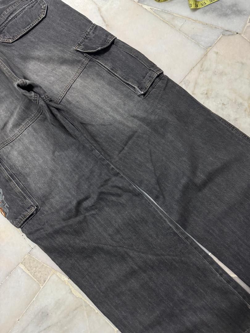 20471120 💥BAGGY💥VINTAGE 90s PIKO INSANE BIG POCKET DISTRESSED DENIM Size US 36 / EU 52 - 18 Thumbnail