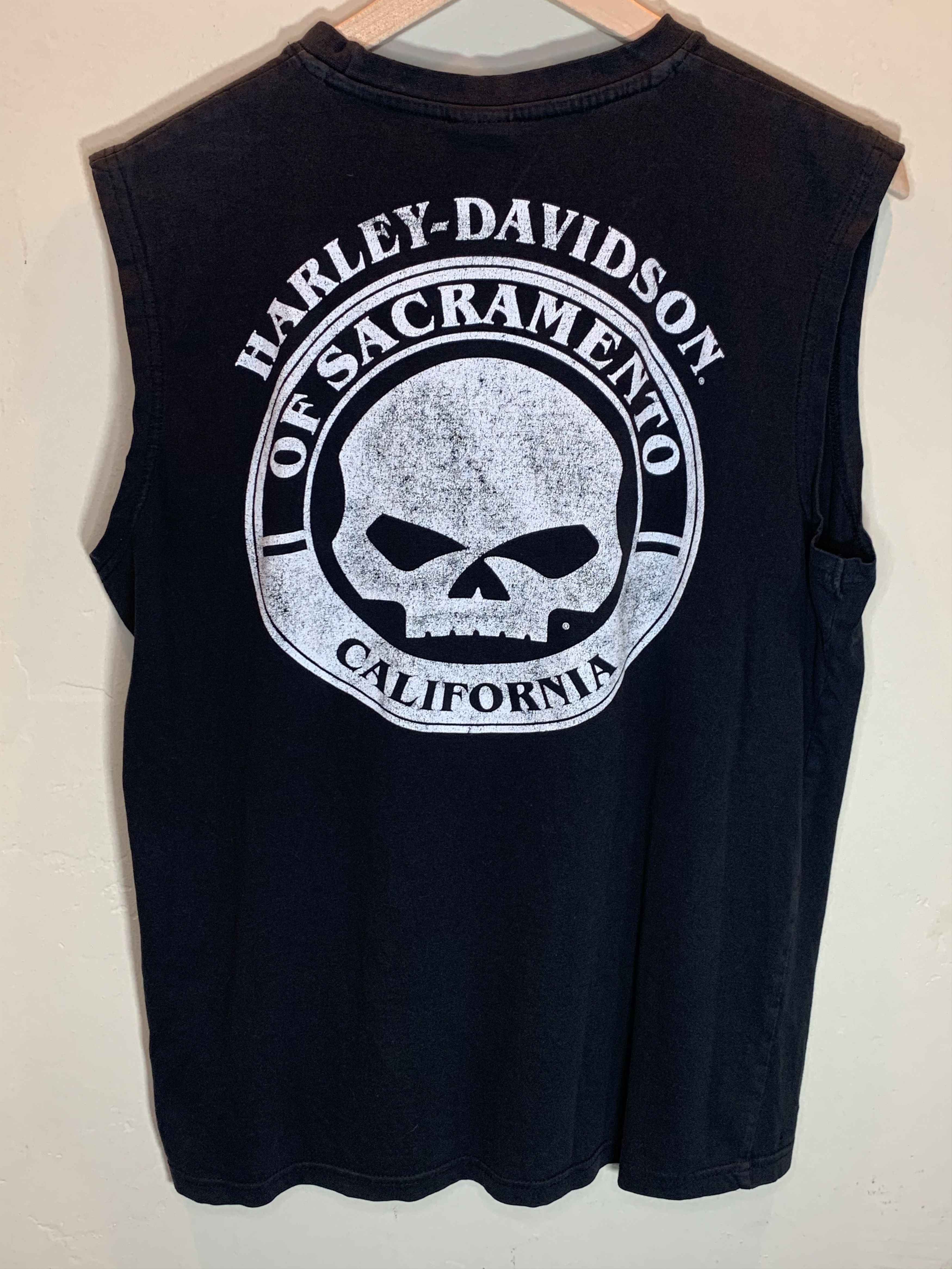 Harley Davidson *RARE* Harley Davidson Skull Motorcycle Biker Tank Top Shirt Size US L / EU 52-54 / 3 - 1 Thumbnail