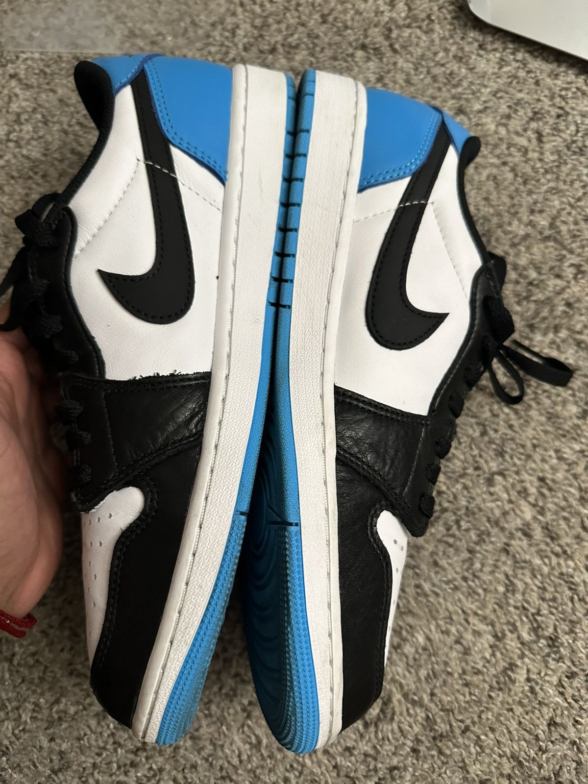 Jordan Brand Air jordan 1 low unc powder white blue black OG - size 10.5 Size US 10.5 / EU 43-44 - 2 Thumbnail