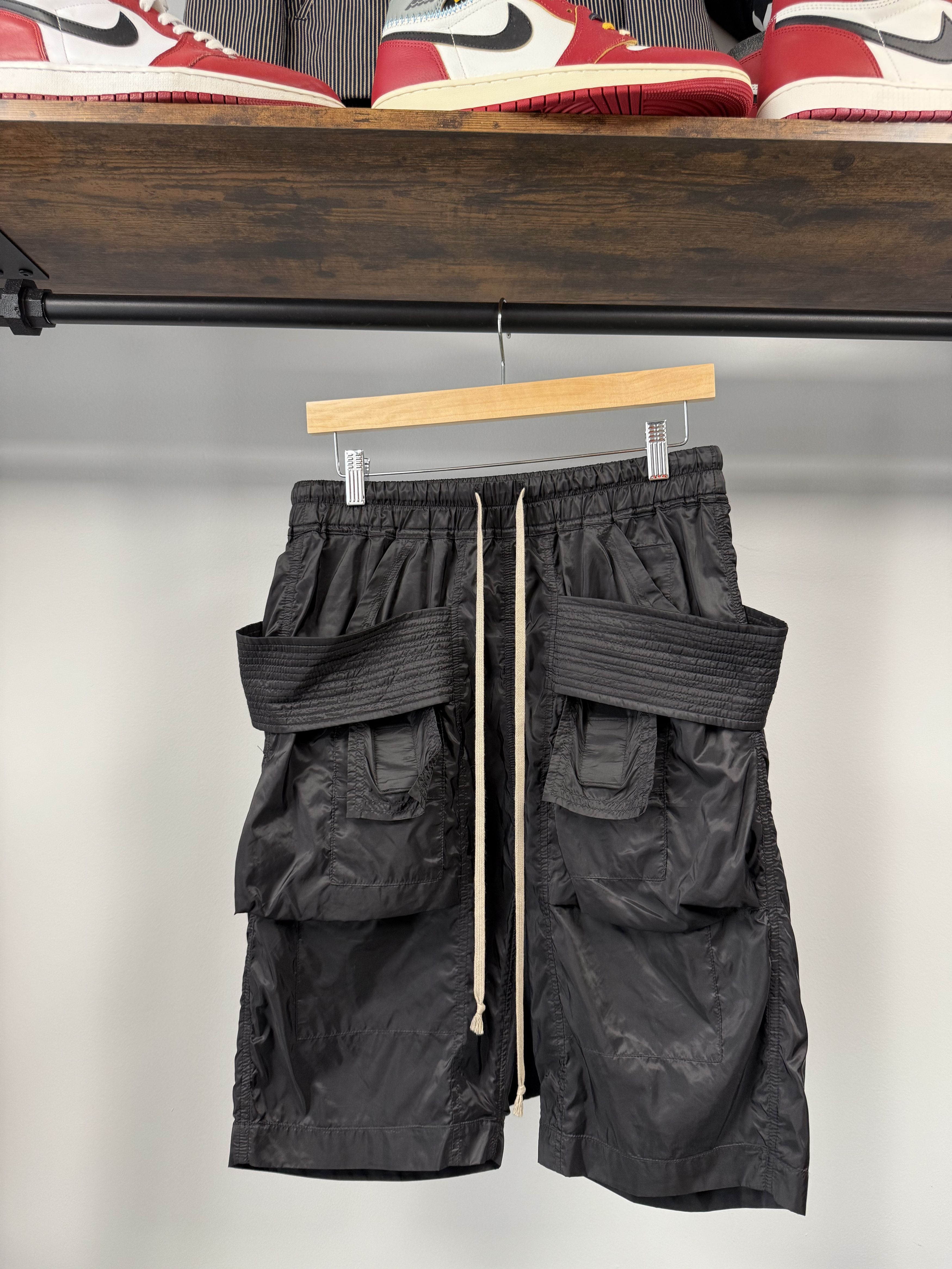 Rick Owens Rick Owens Creatch Cargo Shorts "Black" - S Size US 32 / EU 48 - 2 Thumbnail