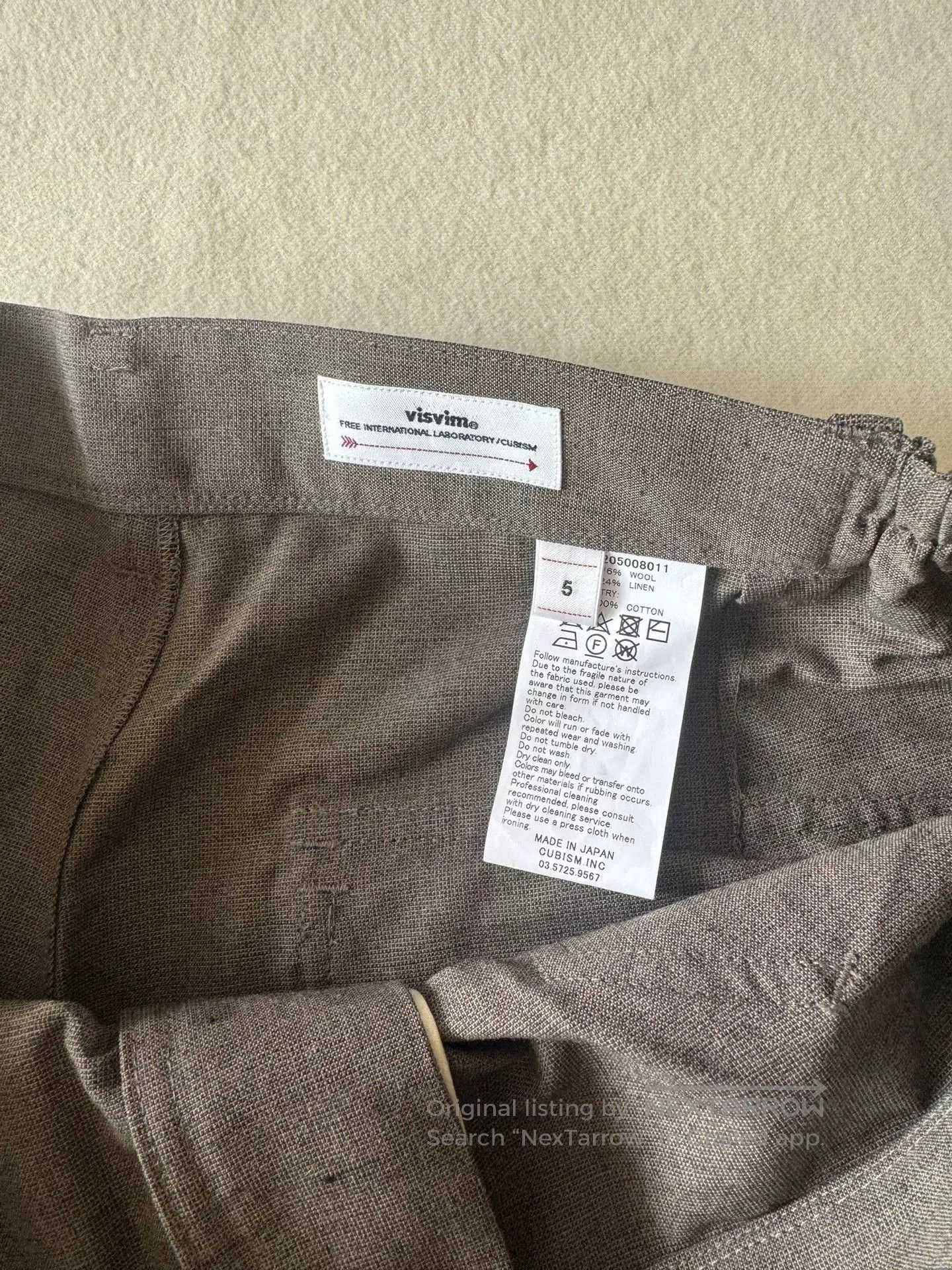 Visvim VISVIM 22AW Carroll Wool Cotton Pants. Size US 31 - 6 Thumbnail