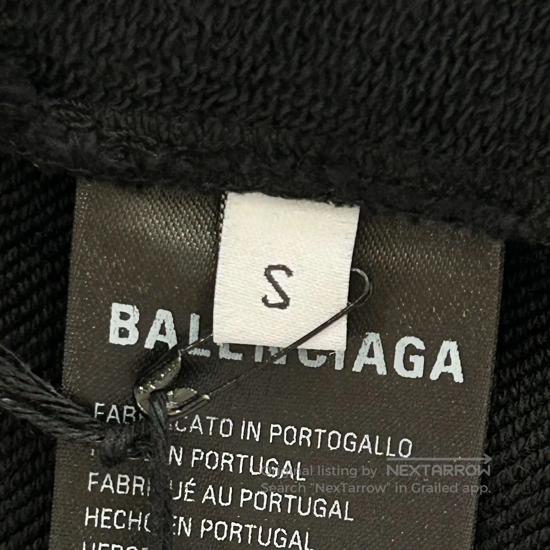 Balenciaga Balenciaga Logo-printed black hoodie with front and back l Size US S / EU 44-46 / 1 - 6 Thumbnail