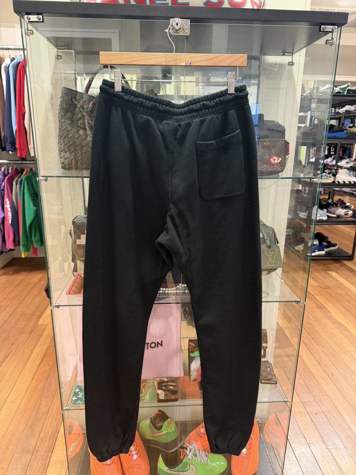 Saint Michael Saint Michaels Blue Ribbon Sweatpants - Black Size US 31 - 2 Thumbnail