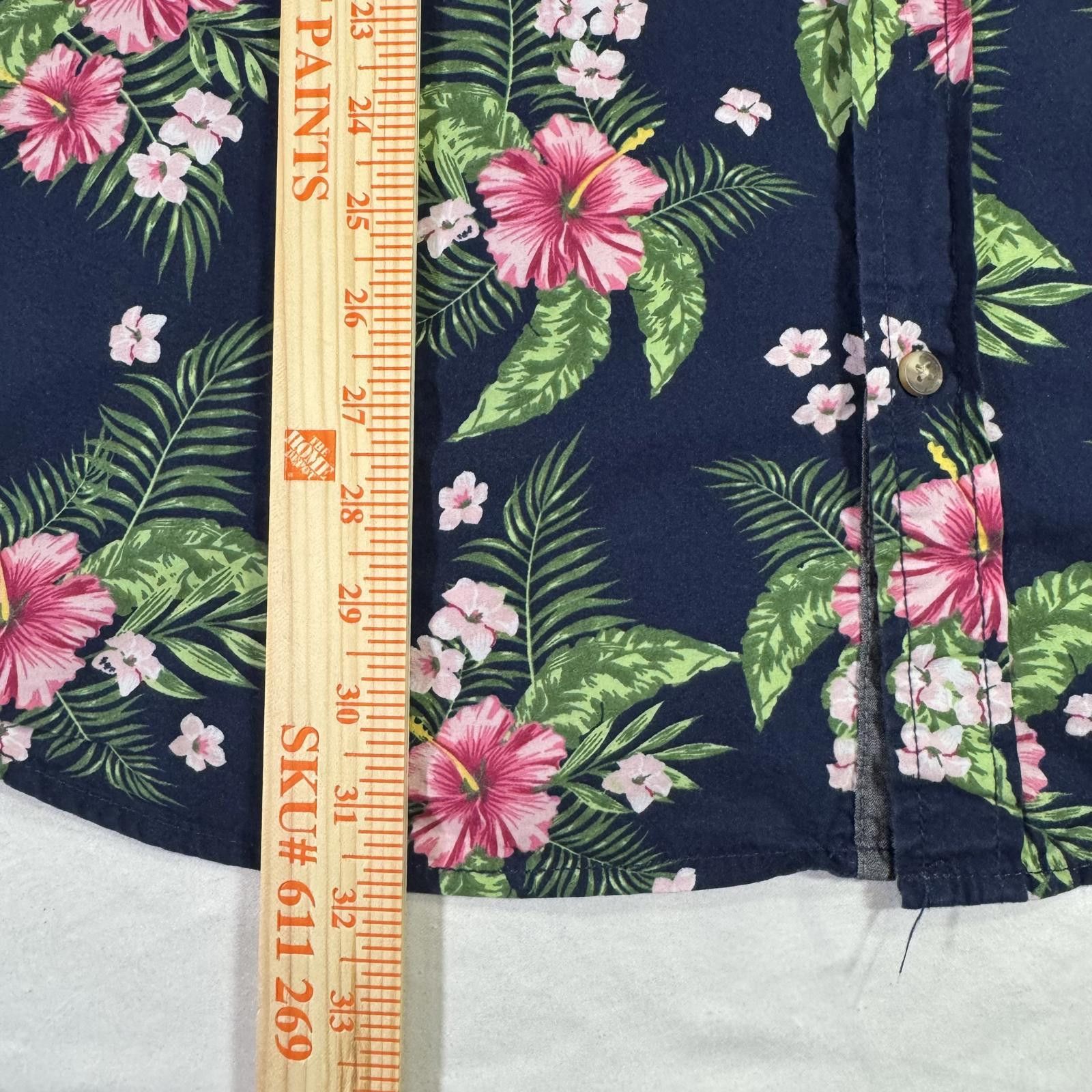 Free People FREE PLANET Button Up Shirt Men's 3X Blue Sleeve Hawaiian Size US XXL / EU 58 / 5 - 7 Thumbnail