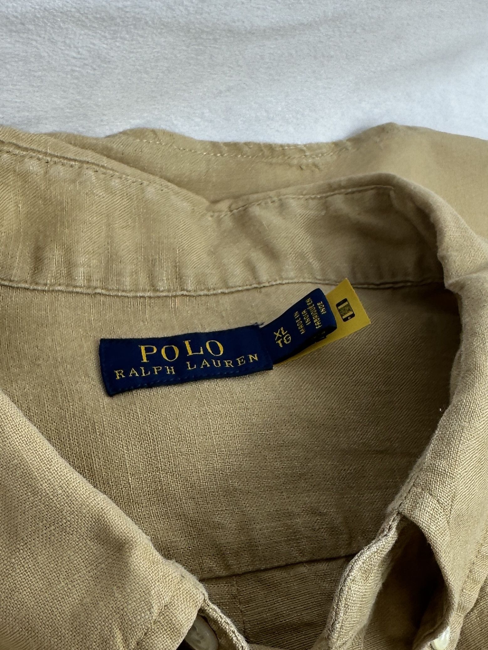 Polo Ralph Lauren Polo Ralph Lauren Mens Khaki Button Down Shirt XLTG Size US XL / EU 56 / 4 - 6 Thumbnail